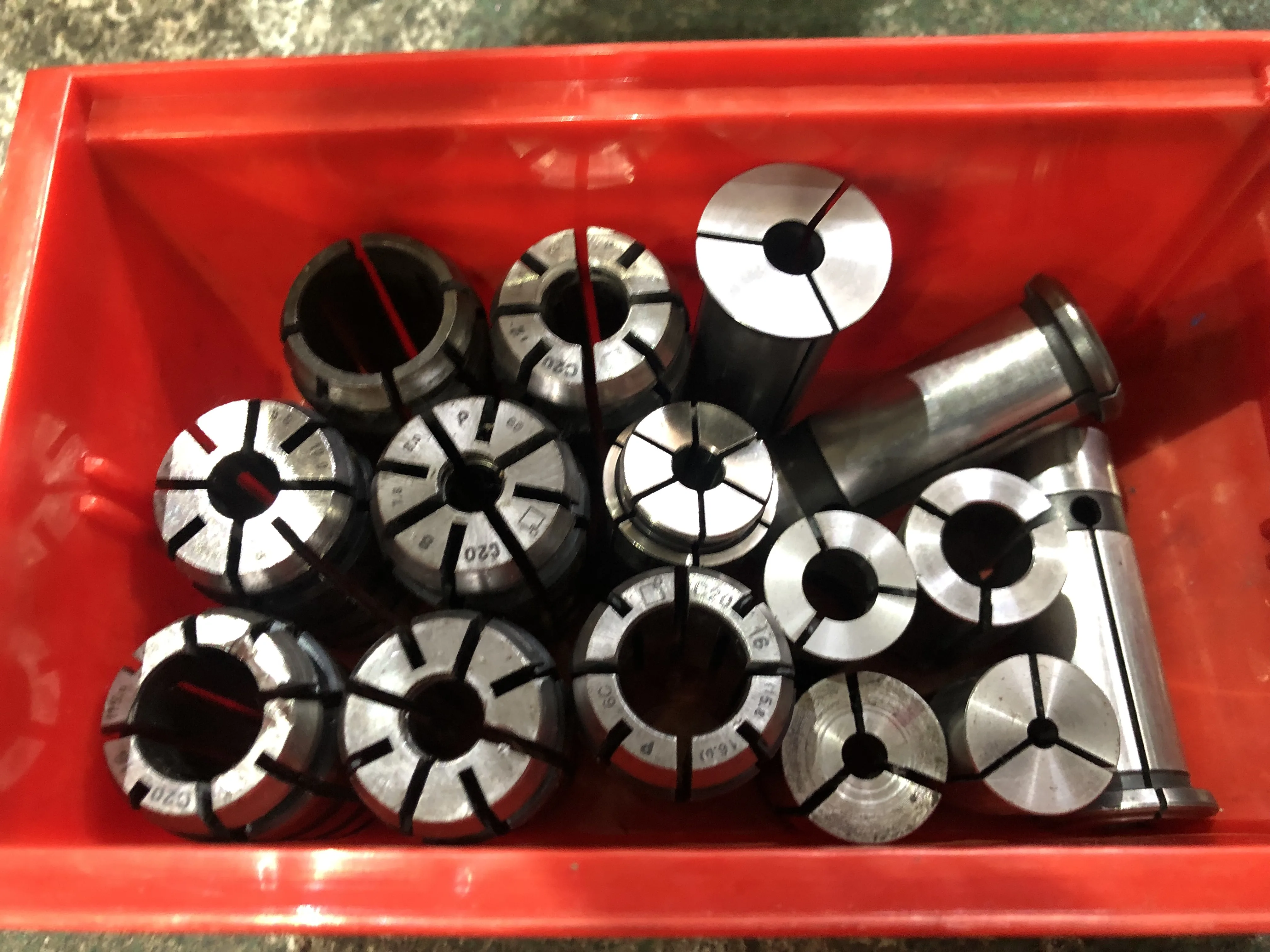 メーカー混在 ストレートコレット/スプリングコレット１山 / MIX Straight Collet / Spring Collet 1Lot TJ230937
