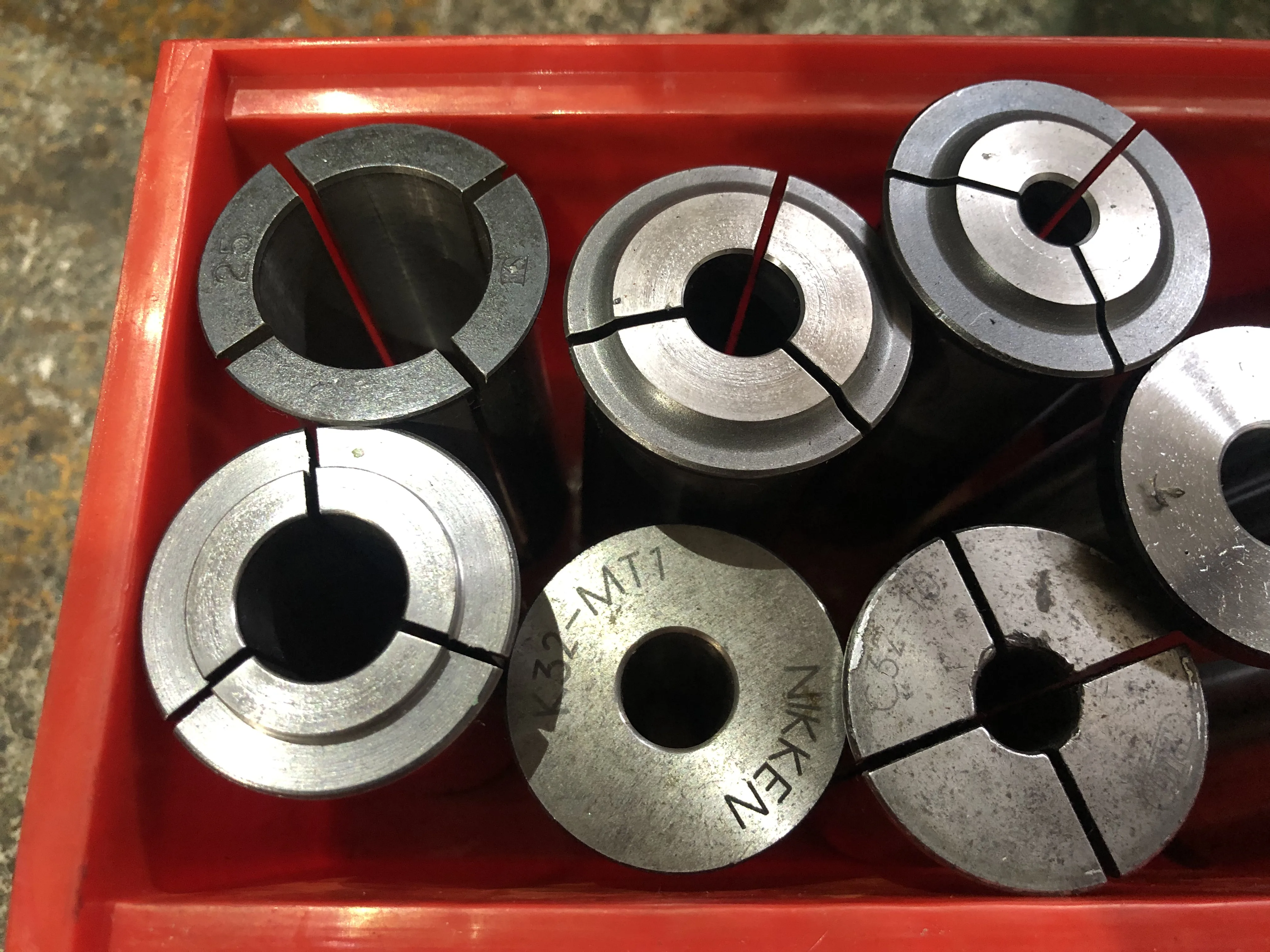 メーカー混在 ストレートコレット１山 1セット9個 / MIX Straight Collet 1Lot 1セット9個 TJ230938