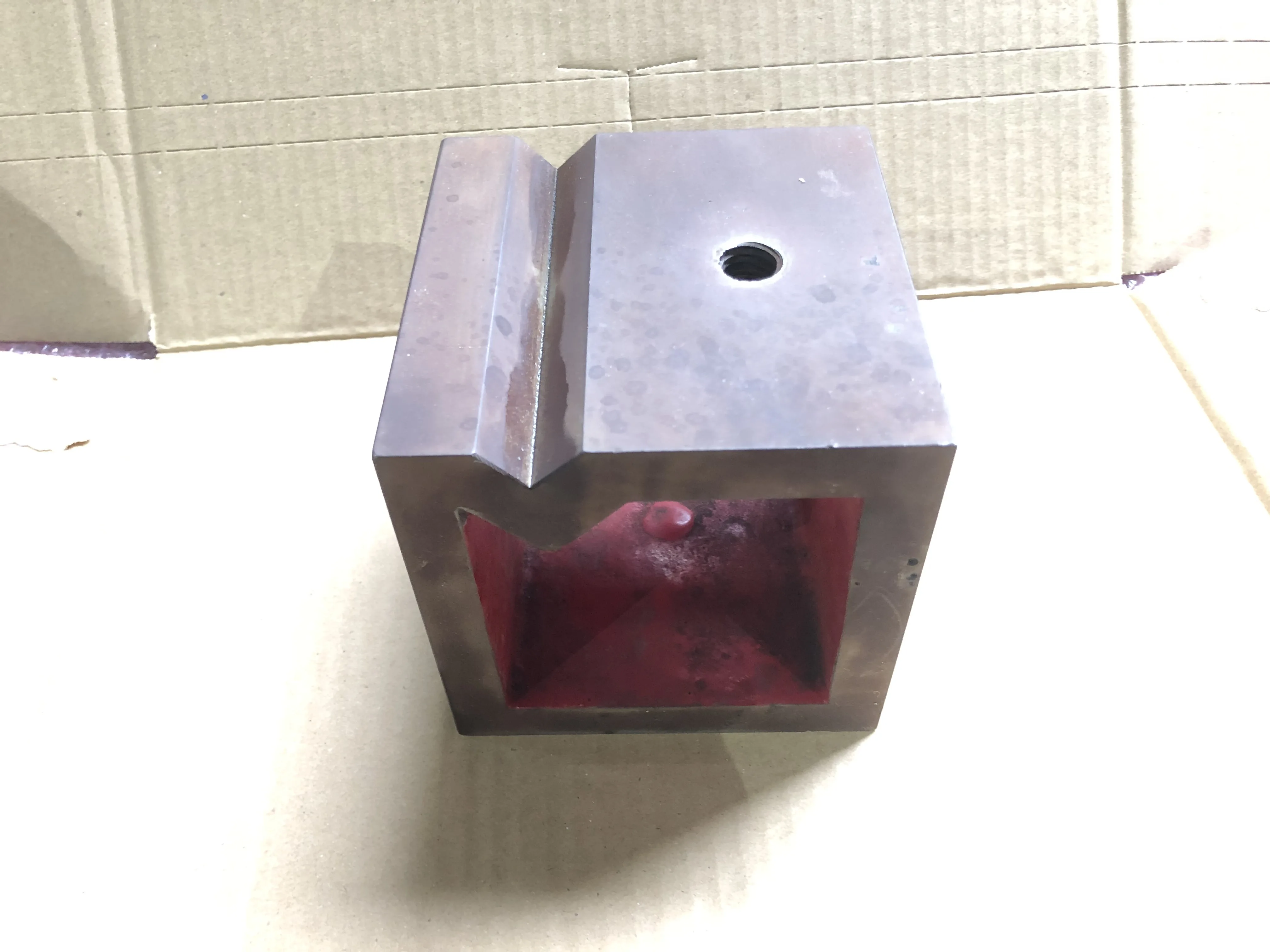 V溝付桝型ブロック サイズ：100x100mm / サイズ：100x100mm TJ240127
