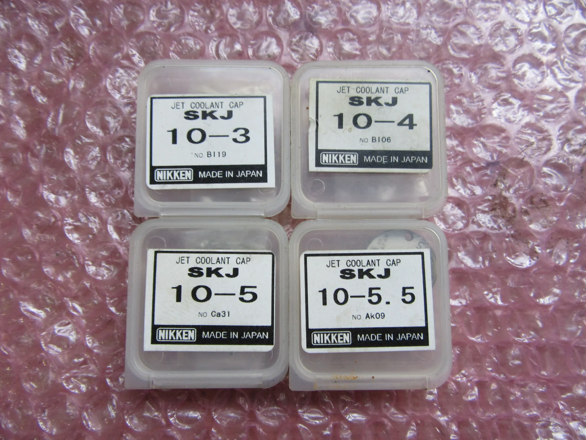 日研工作所 スリムチャック用キャップ（Jタイプ） 4個 SKJ10-3,10-4,10-5,10-5.5 / NIKKEN KOSAKUSHO WORKS SKJ10-3,10-4,10-5,10-5.5 TJ240497