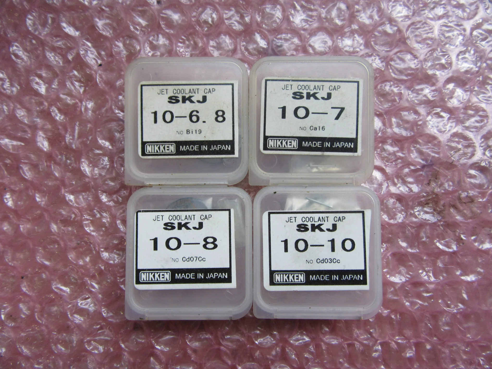 日研工作所 スリムチャック用キャップ（Jタイプ） 4個 SKJ10-6.8,10-7,10-8,10-10 / NIKKEN KOSAKUSHO WORKS SKJ10-6.8,10-7,10-8,10-10 TJ240498