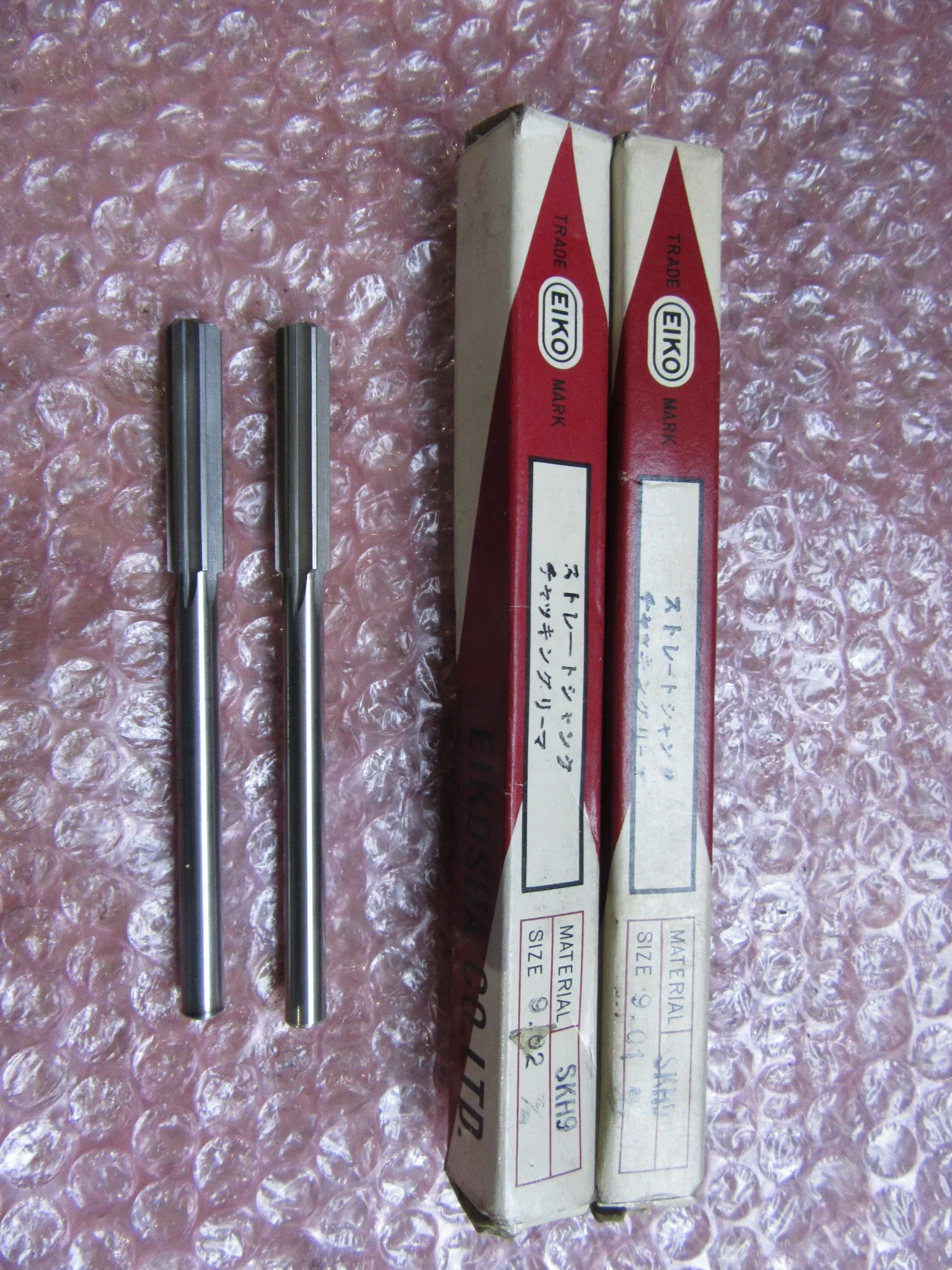 栄工舎 ストレートシャンク チャッキングリーマ 2個 (SKH9)9.01 , 9.02 / EIKOSHA Straight Shank Chucking Reamer 2pcs (SKH9)9.01 , 9.02 TL230084