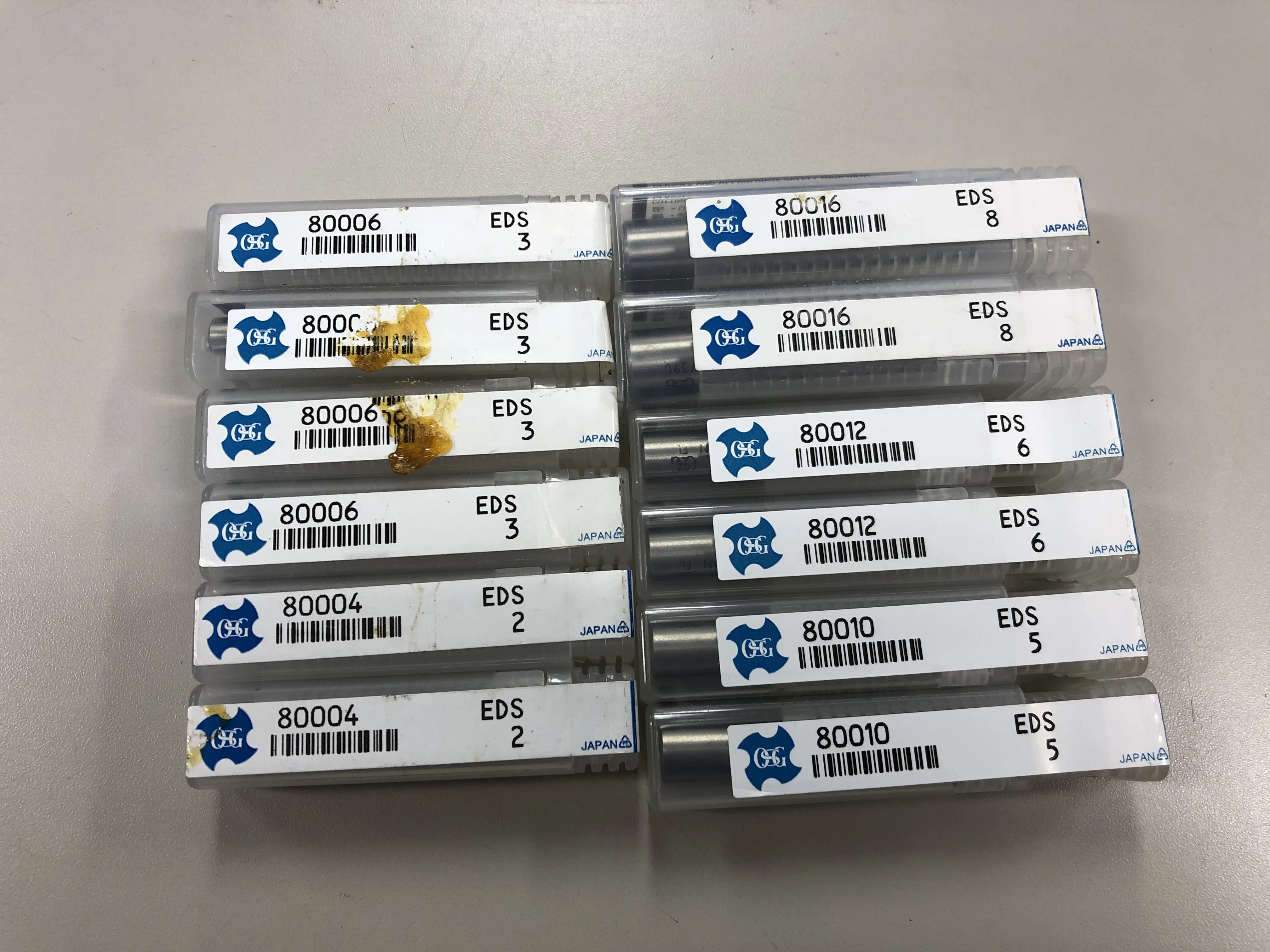 OSG/オーエスジー エンドミル(1山) EDS / OSG Square End Mill 1Lot EDS