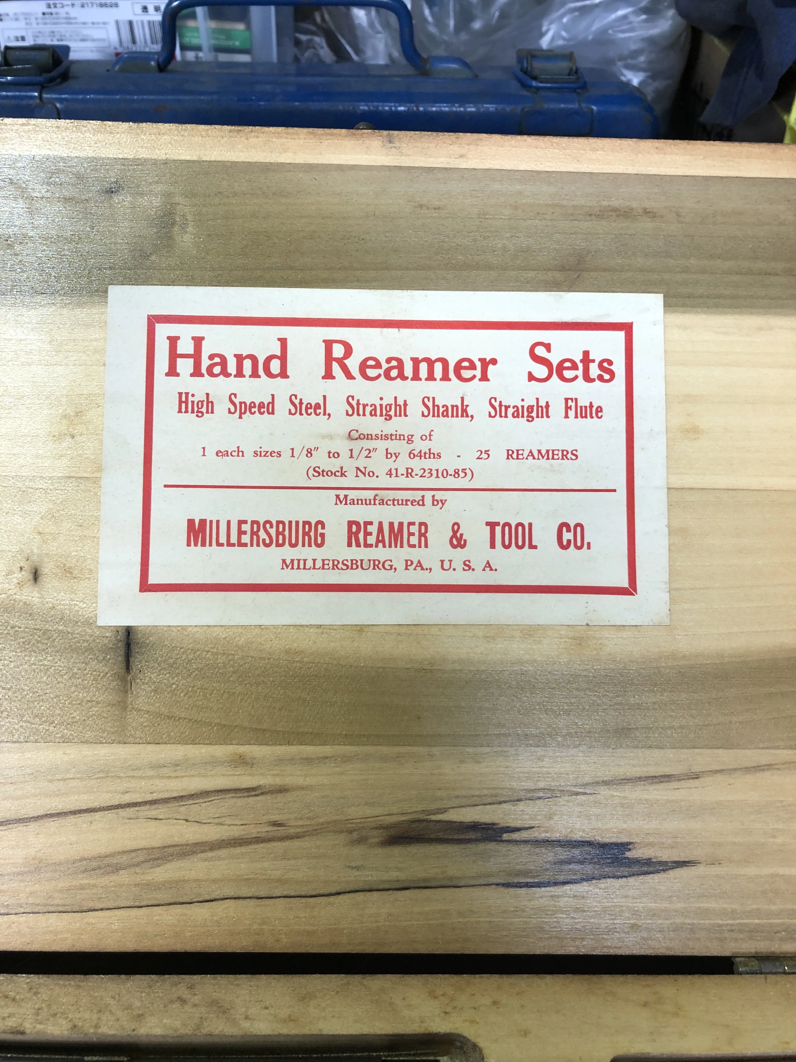 MILLERSBURG REAMER & TOOL ハンドリーマセット (25本) / MILLERSBURG REAMER & TOOL Hand Reamer Set