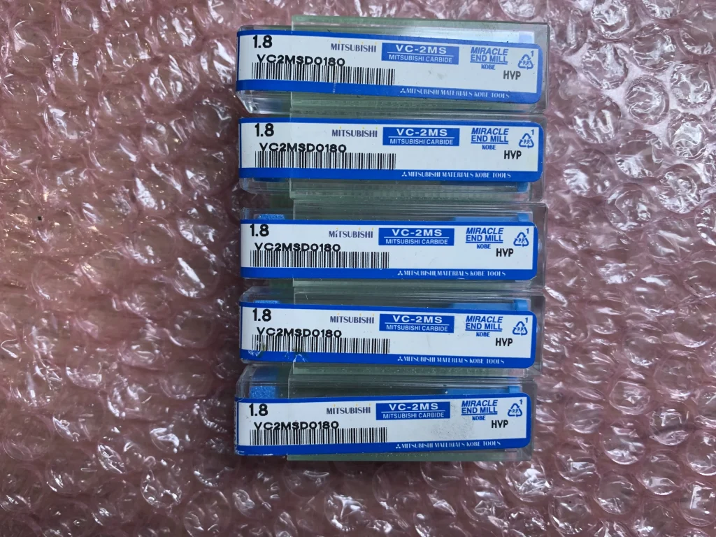 三菱マテリアル エンドミルセット VC2MSD0180 セット5個 / MITSUBISHI MATERIALS 2-Flute Square End Mill 5pcs VC2MSD0180 セット5個 TM220138