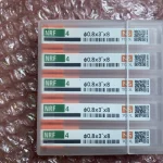 日進工具 NS エンドミルセット NRF4-φ0.8x3x8 セット5個 / NS TOOL 4-Flute Deep Rib Taper End Mill 5pcs NRF4-φ0.8x3x8 セット5個 TM220142