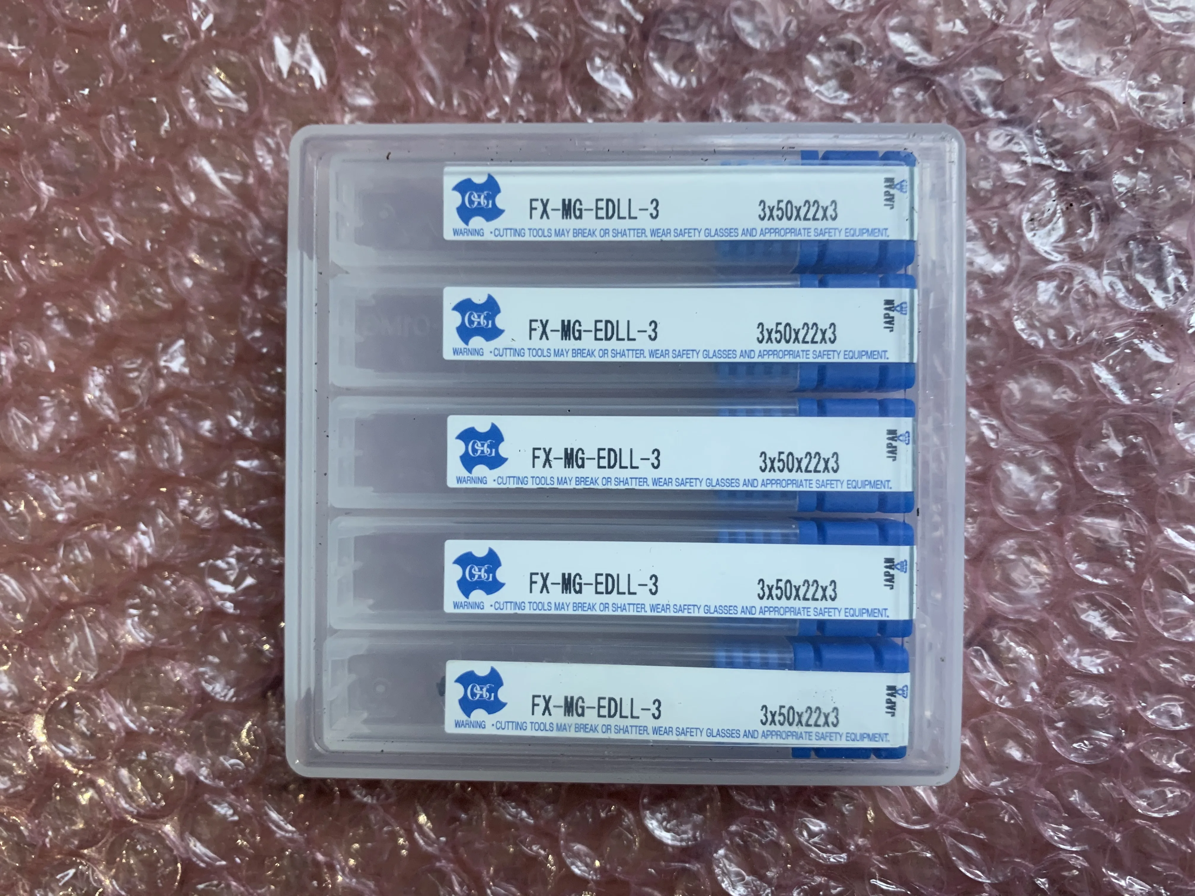 OSG/オーエスジー エンドミルセット EX-MG-EDLL-3 (3x50x22x3) セット5個 / OSG 2-Flute Square End Mill 5pcs EX-MG-EDLL-3 (3x50x22x3) セット5個 TM220144