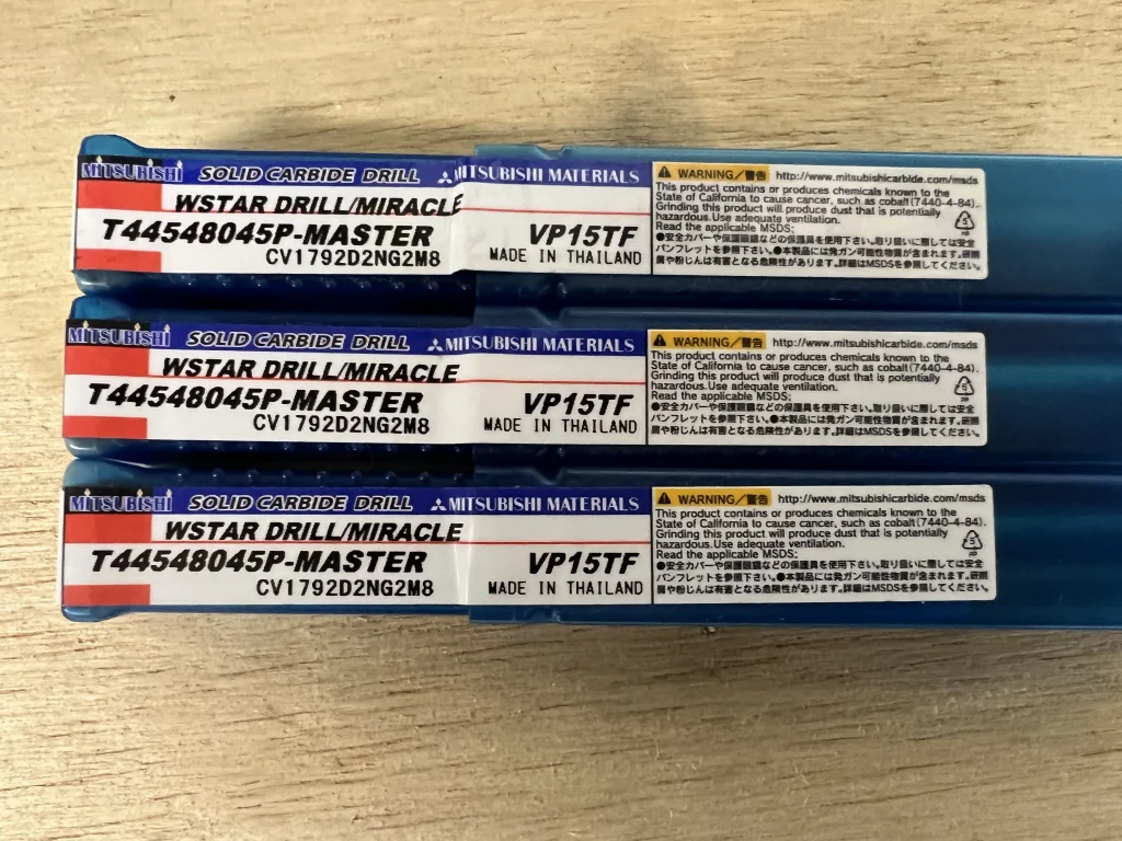 三菱マテリアル 超硬ソリッドドリル T44548045-Master VP15TF / MITSUBISHI MATERIALS Carbide Straight Shank Drill T44548045-Master VP15TF TM230009