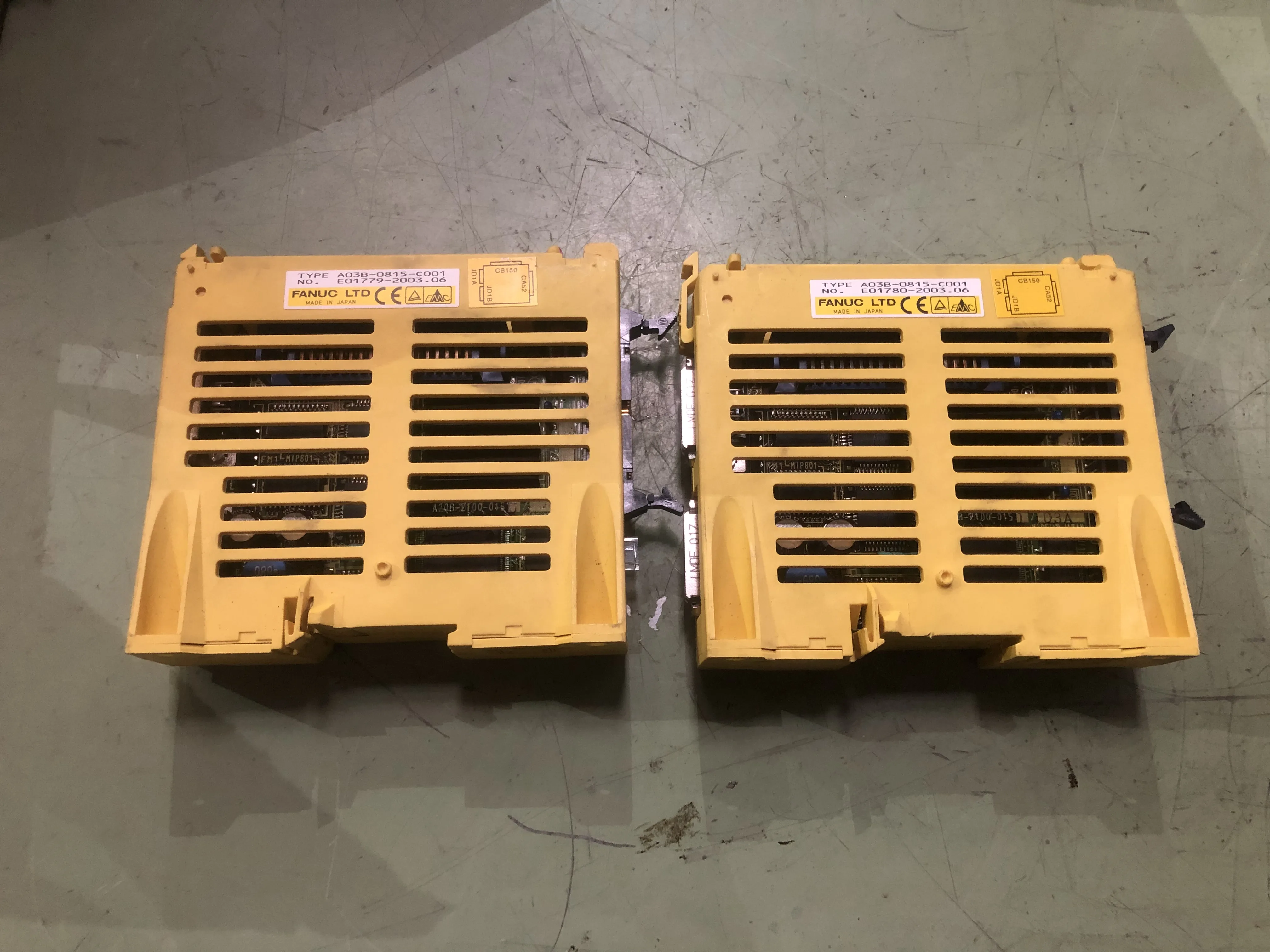 ファナック I/Oモジュール2個 A03B-0815-C001 / FANUC I/O Module 2 units A03B-0815-C001 TP230025
