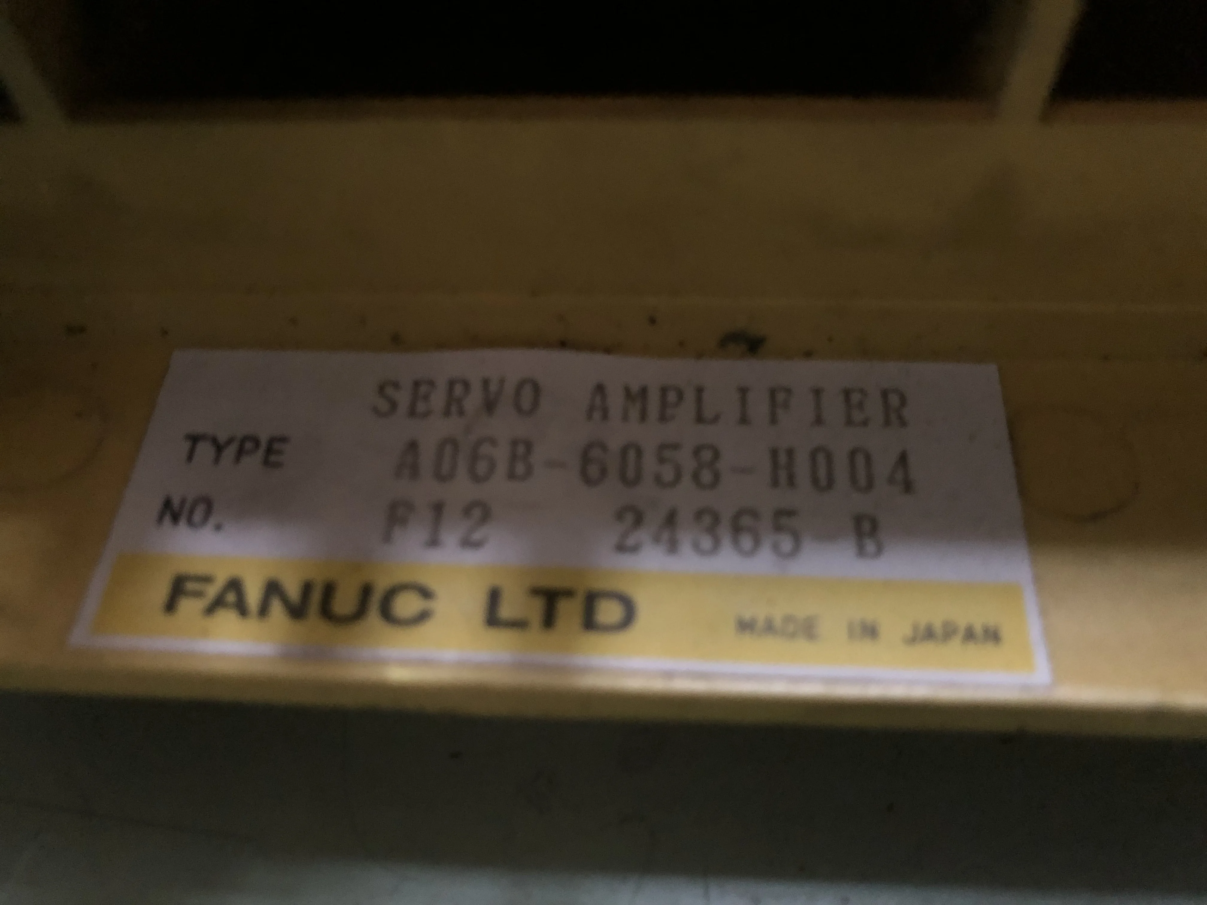 ファナック サーボアンプ A06B-6058-H004 / FANUC Servo Amplifier A06B-6058-H004 TP230037