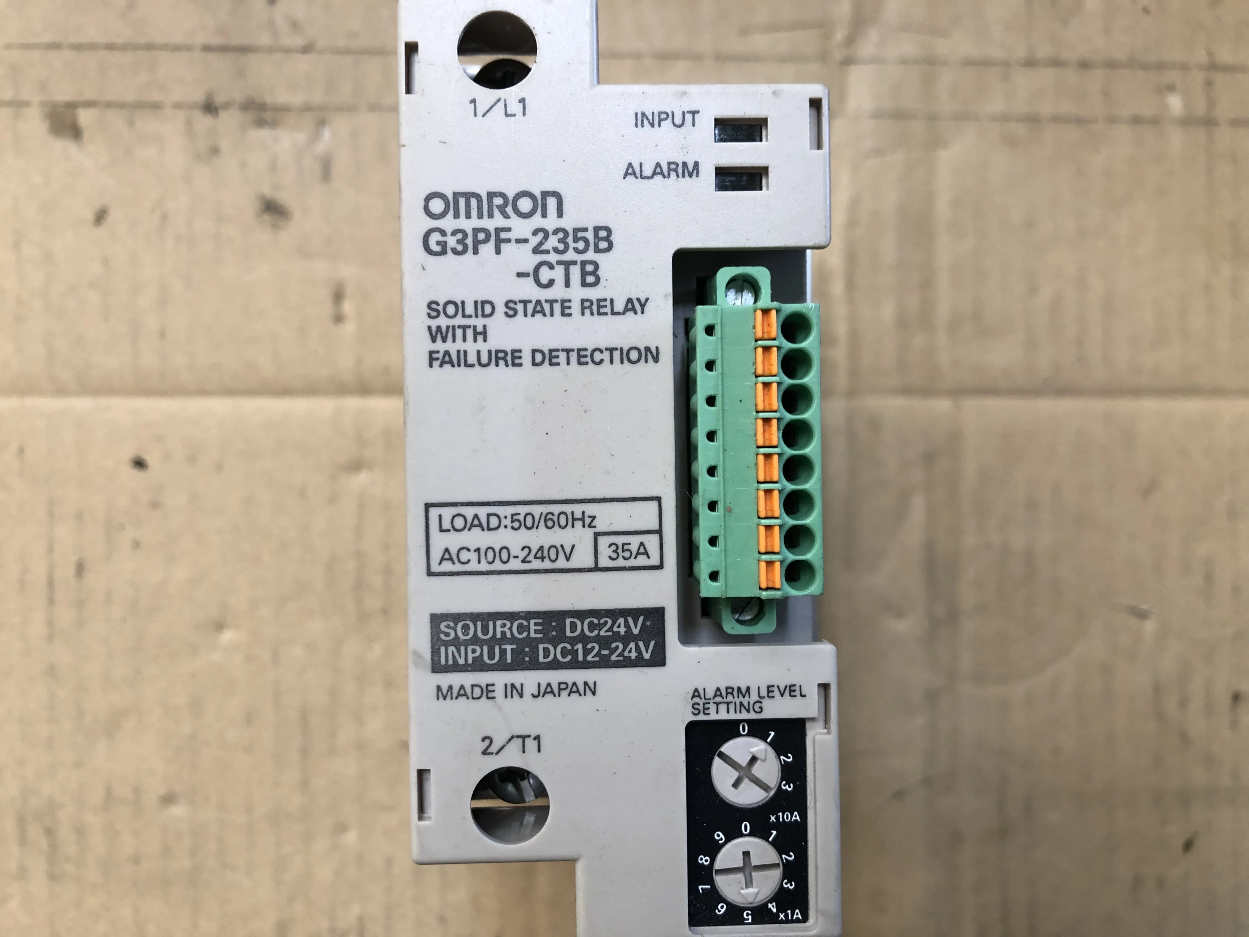 オムロン CT内蔵ソリッドステート・リレー G3PF-235B-CTB / OMRON CT Built-in Solid State Relay G3PF-235B-CTB TP230075