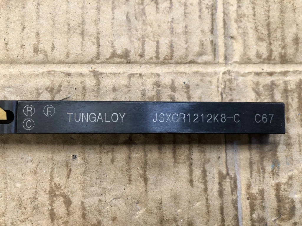 タンガロイ/東芝タンガロイ 外径用ホルダー JSXGR1212K8-C / TUNGALOY External Turning Tool Holder JSXGR1212K8-C TQ220178