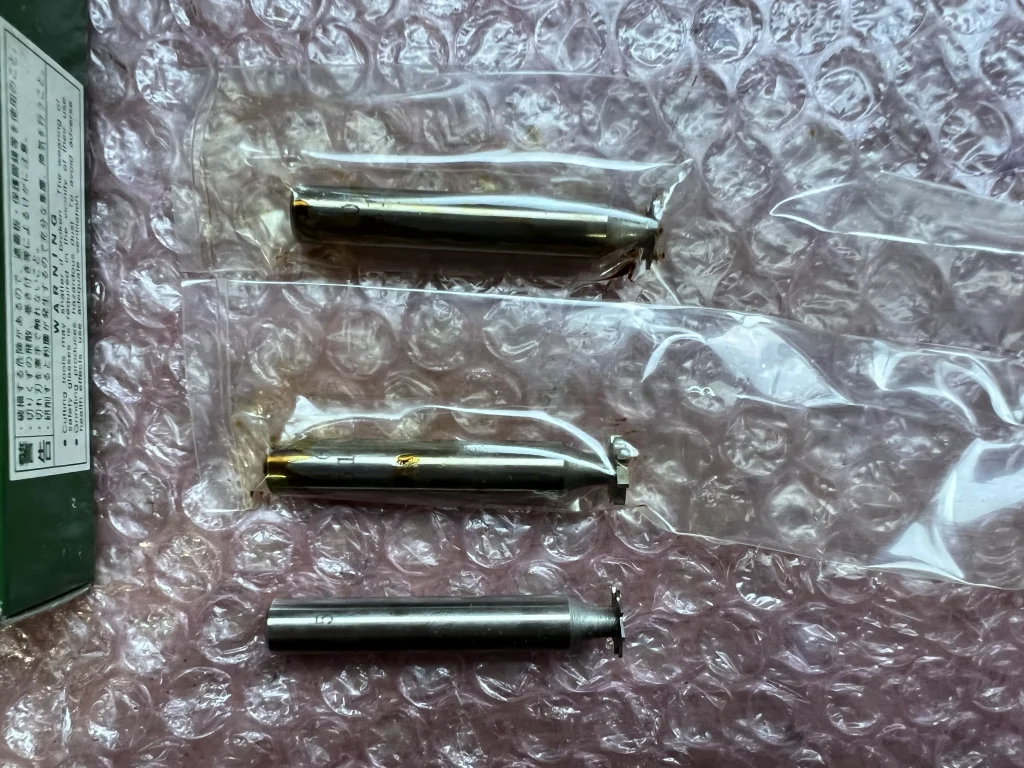 フクダ精工 FKD キーシートカッター3個 10x1.6,10x0.5(2個） / FUKUDA SEIKO (FKD) Keyseat Cutter 3pcs 10x1.6,10x0.5(2個） TQ230038
