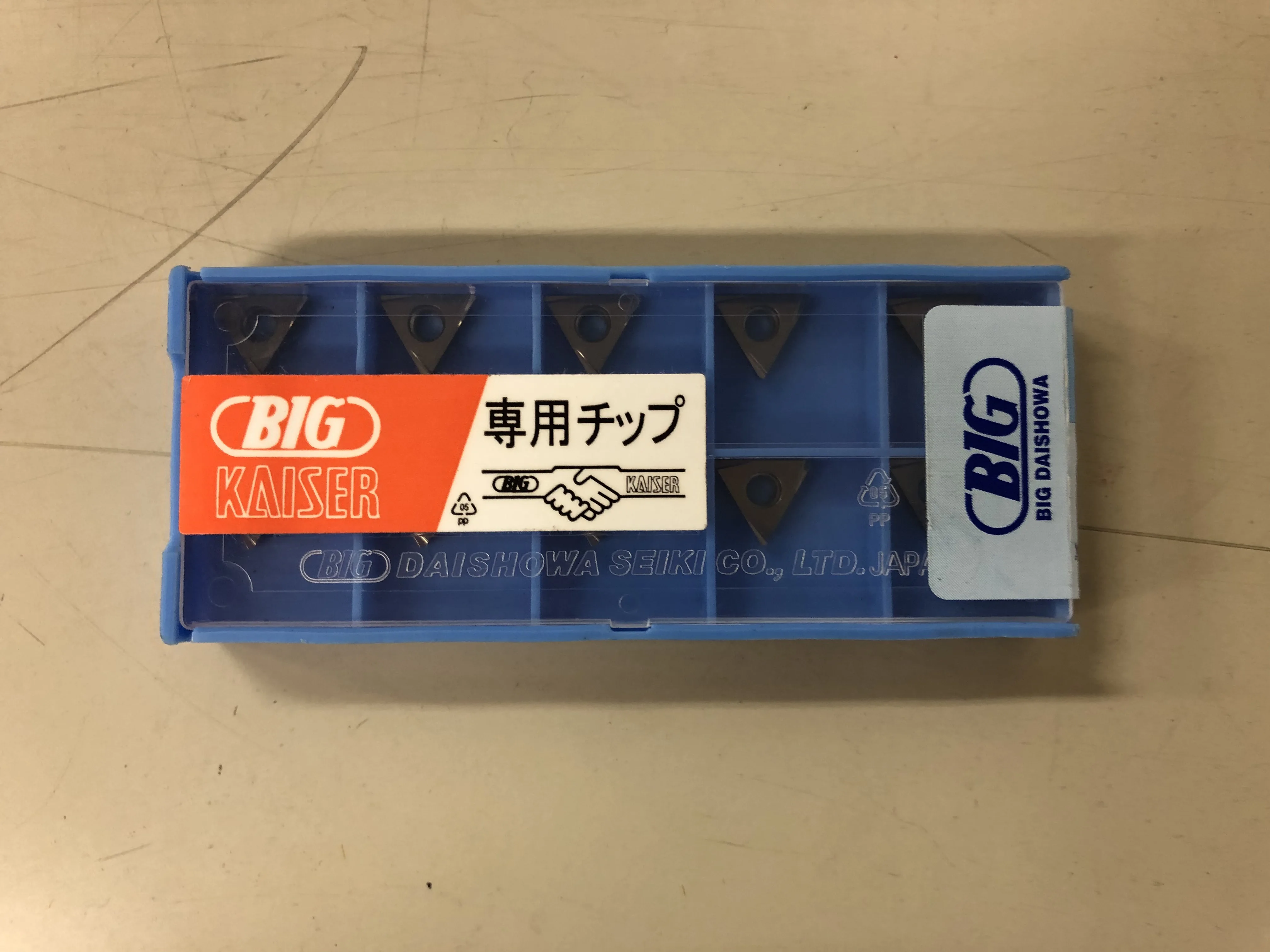 ビッグカイザー スローアウェイチップ TCGT110204EL-T1500A / BIG KAISER Indexable Insert TCGT110204EL-T1500A TQ230055