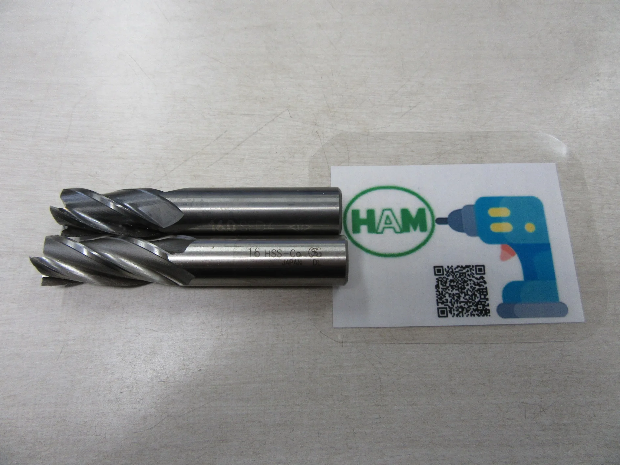 メーカー混在 4枚刃/スクエア/エンドミル(1山) 1山2本セット / MIX 4-Flute Square End Mill 1 Lot 1山2本セット