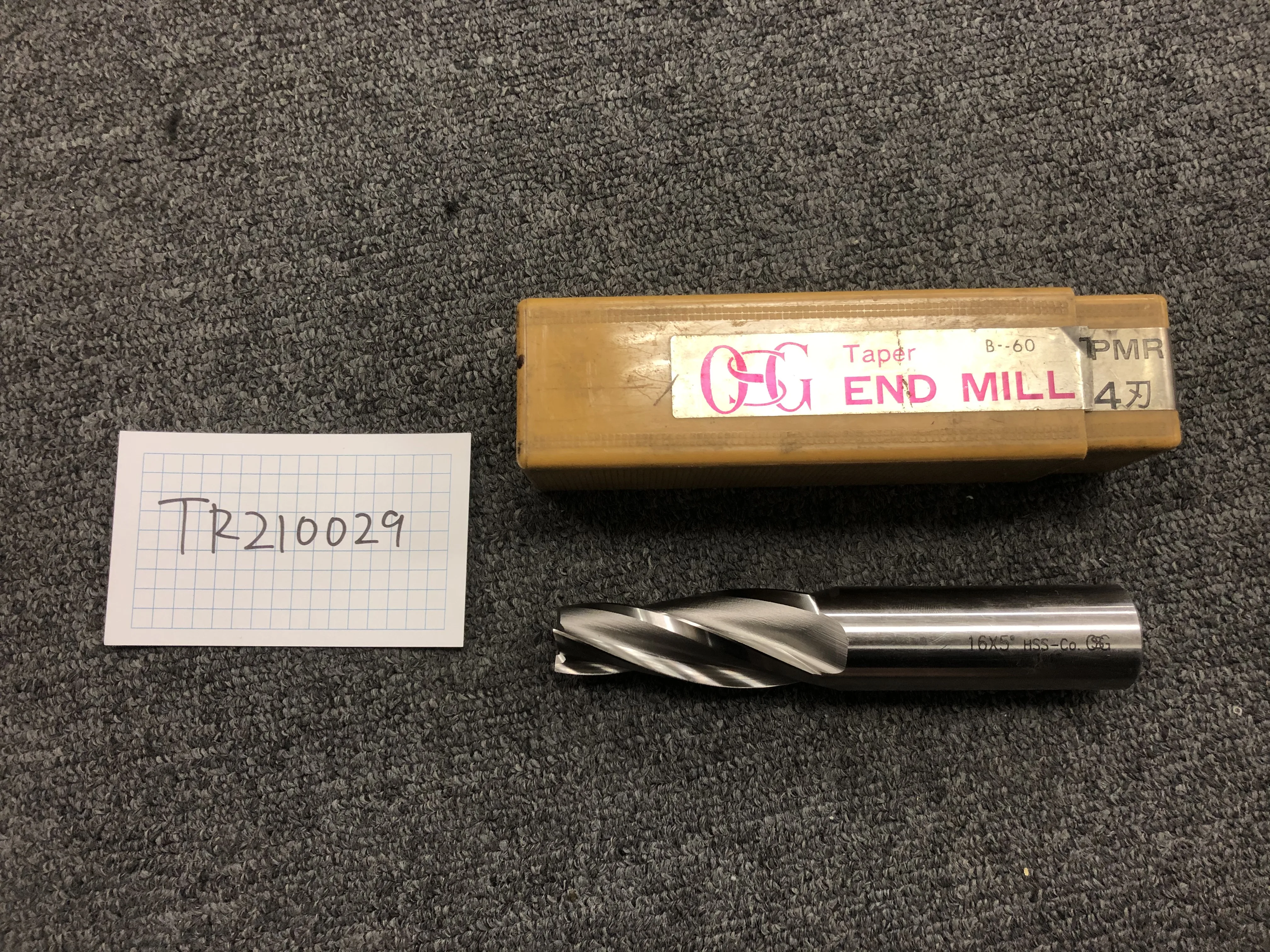 OSG/オーエスジー エンドミル / OSG 4-Flute Taper End Mill TR210029