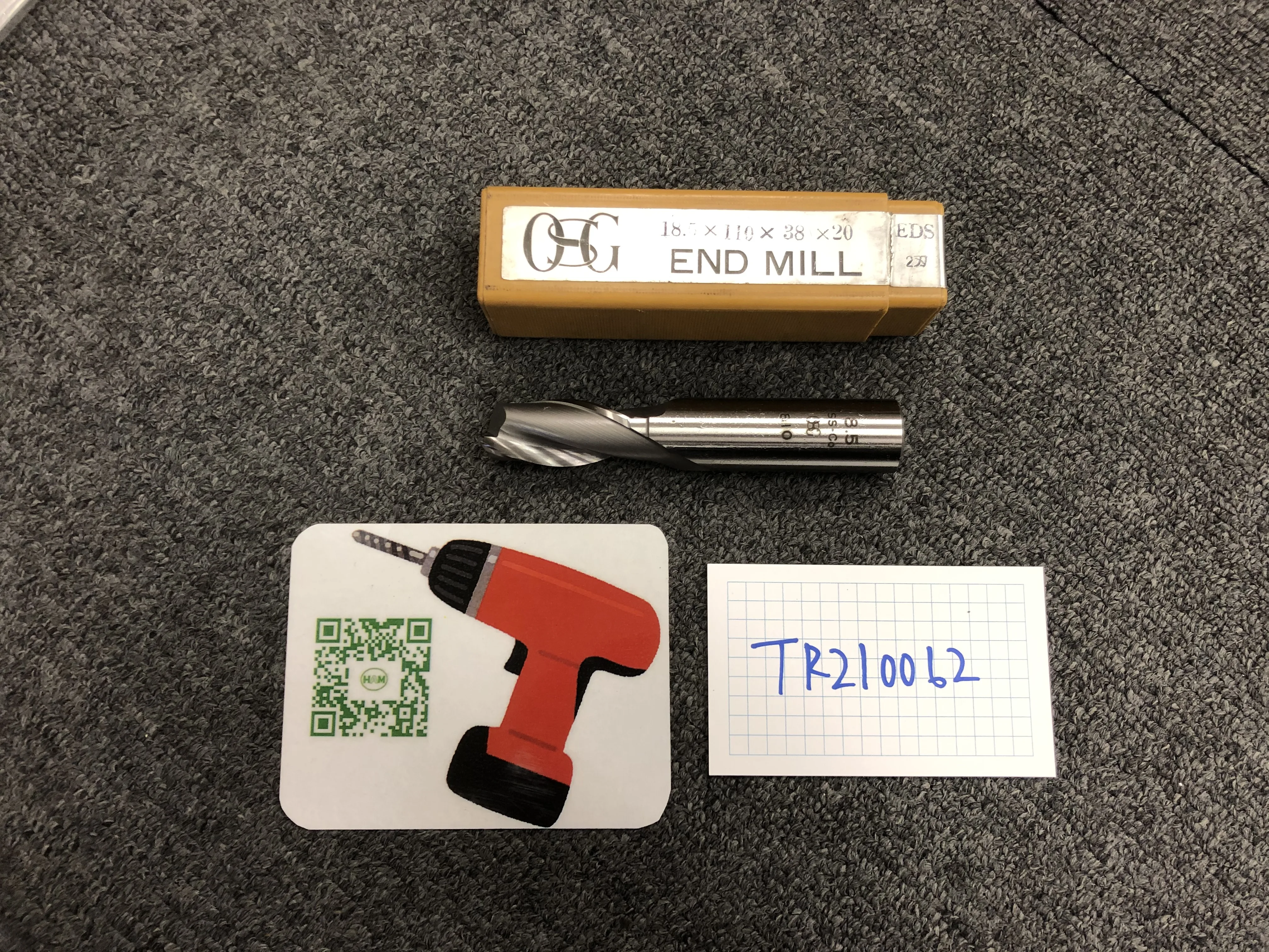 OSG/オーエスジー エンドミル 8.5 / OSG 2-Flute Square End Mill 8.5 TR210062