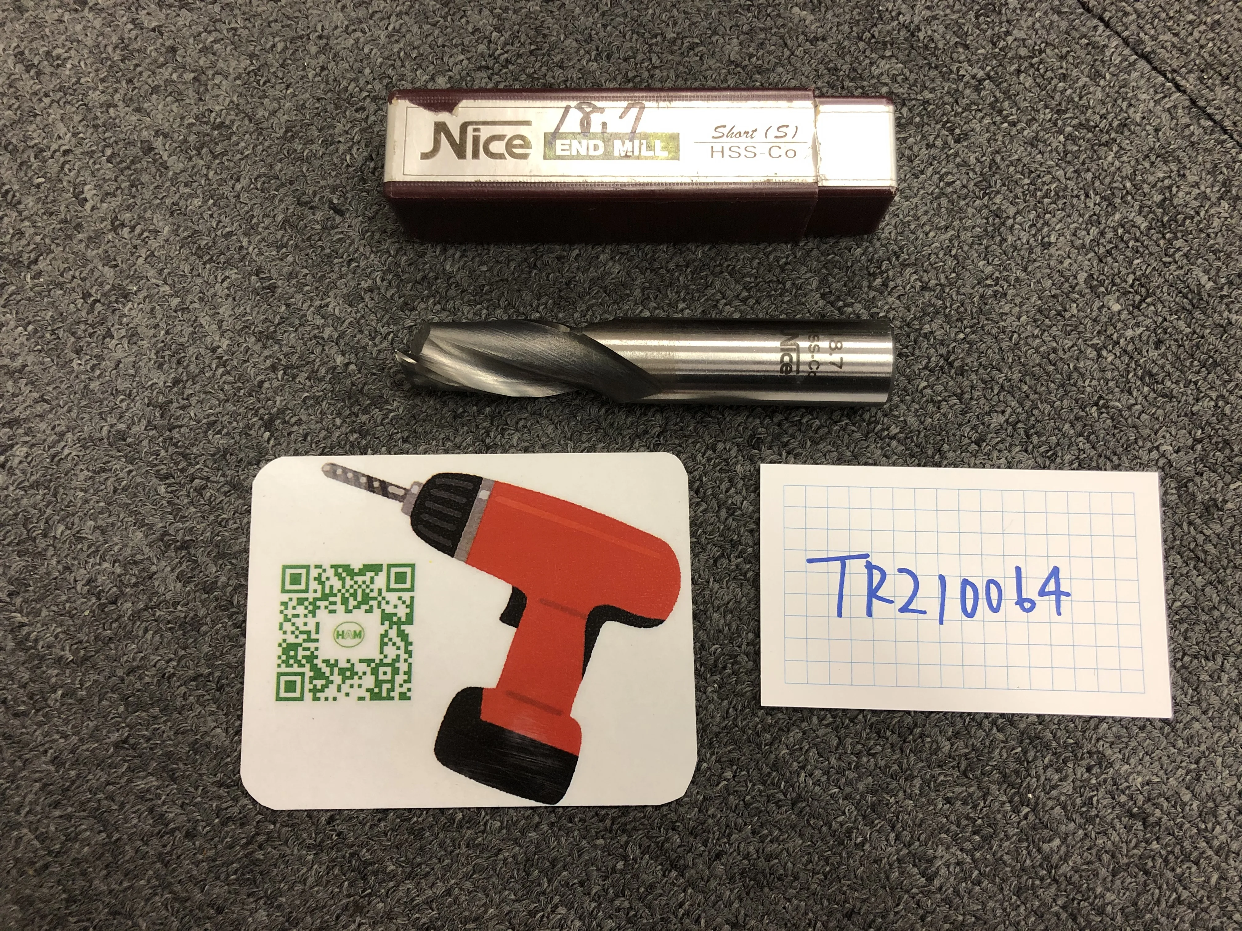 富士元工業/NICE CUT エンドミル 18.7 / FUJIGEN KOGYO 2-Flute Square End Mill 18.7 TR210064