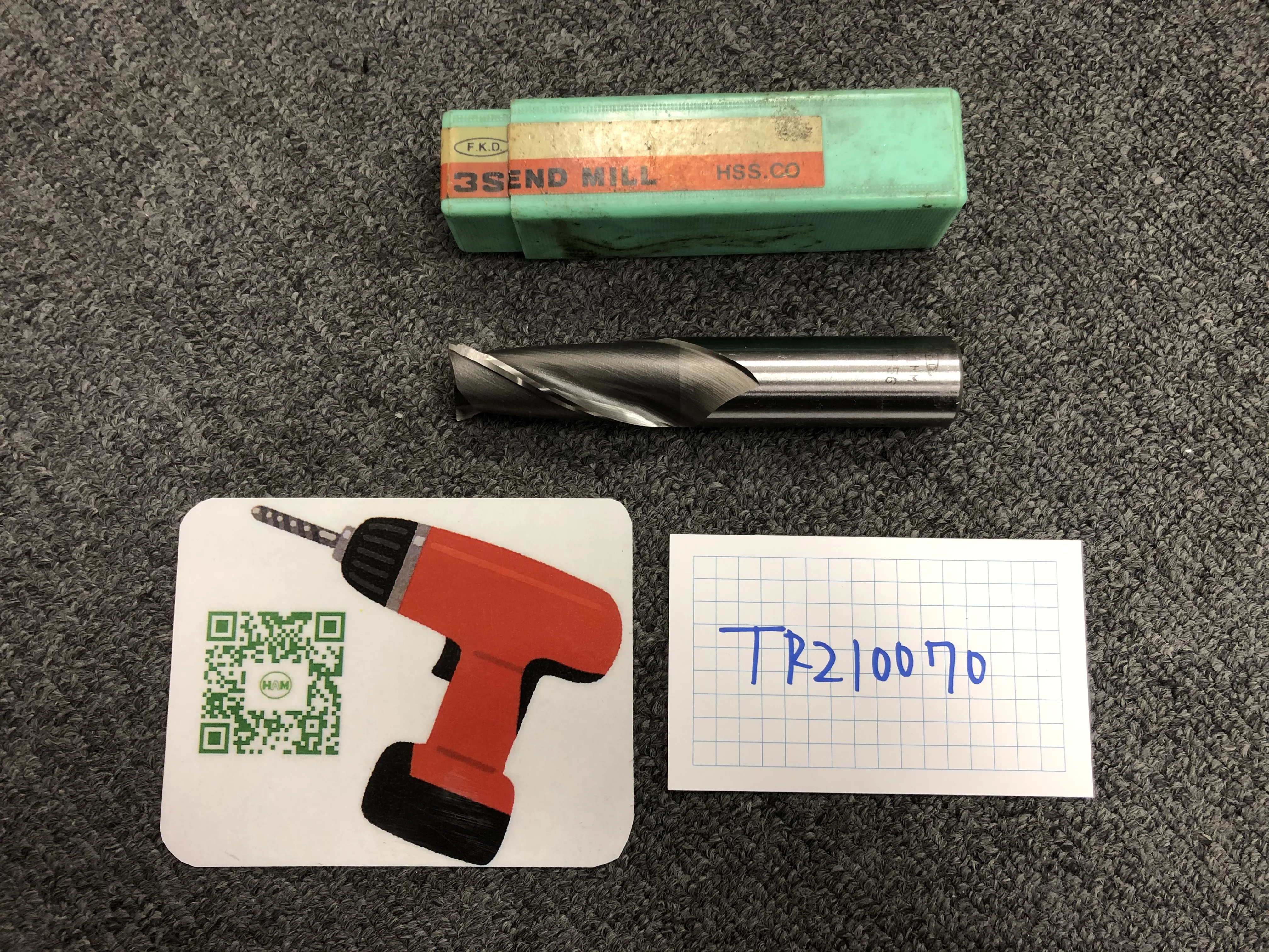フクダ精工 FKD エンドミル 20.1 / FUKUDA SEIKO (FKD) 2-Flute Square End Mill 20.1 TR210070