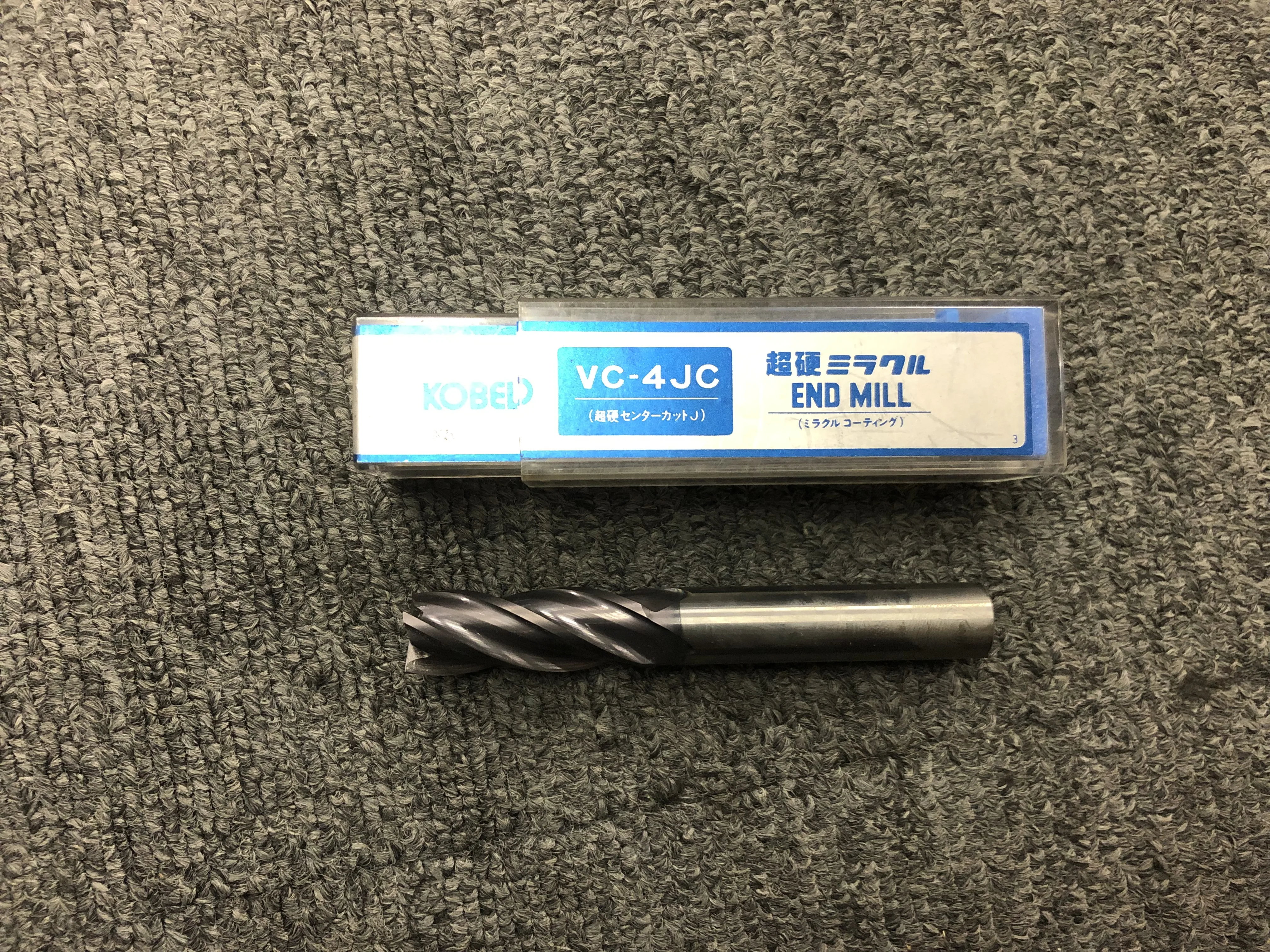 KOBELCO/神戸製鋼所 4枚刃ミラクルエンドミル φ13 VC-4JC / KOBELCO/KOBE STEEL 4-Flute Square End Mill φ13 VC-4JC TR210179