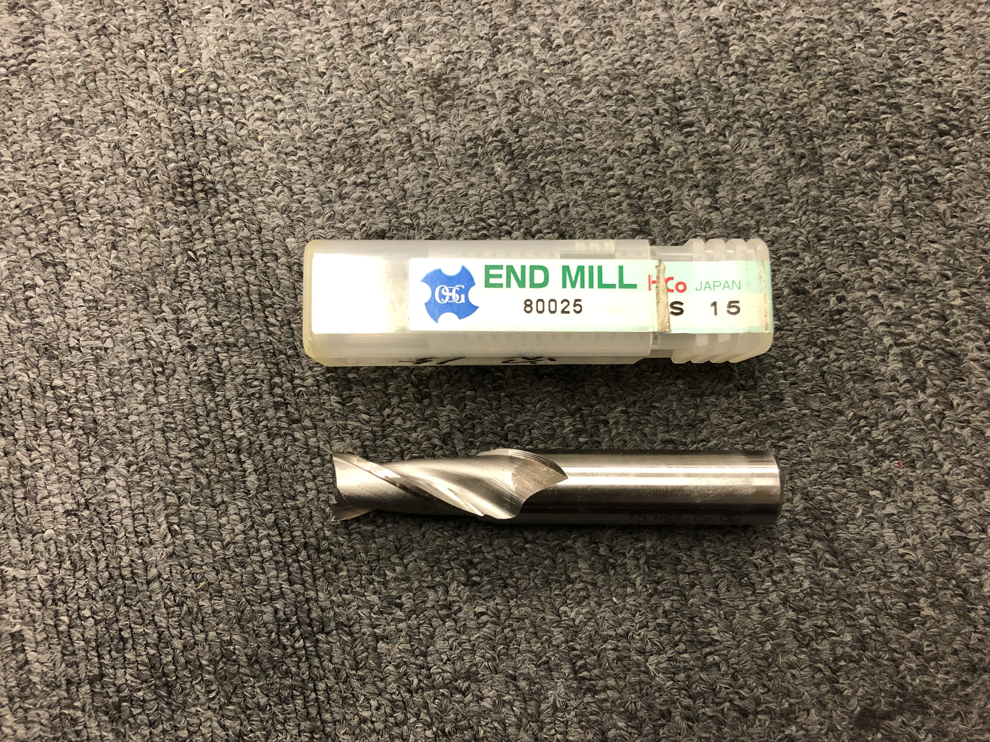 OSG/オーエスジー エンドミル EDS15 / OSG 2-Flute Square End Mill EDS15 TR210193