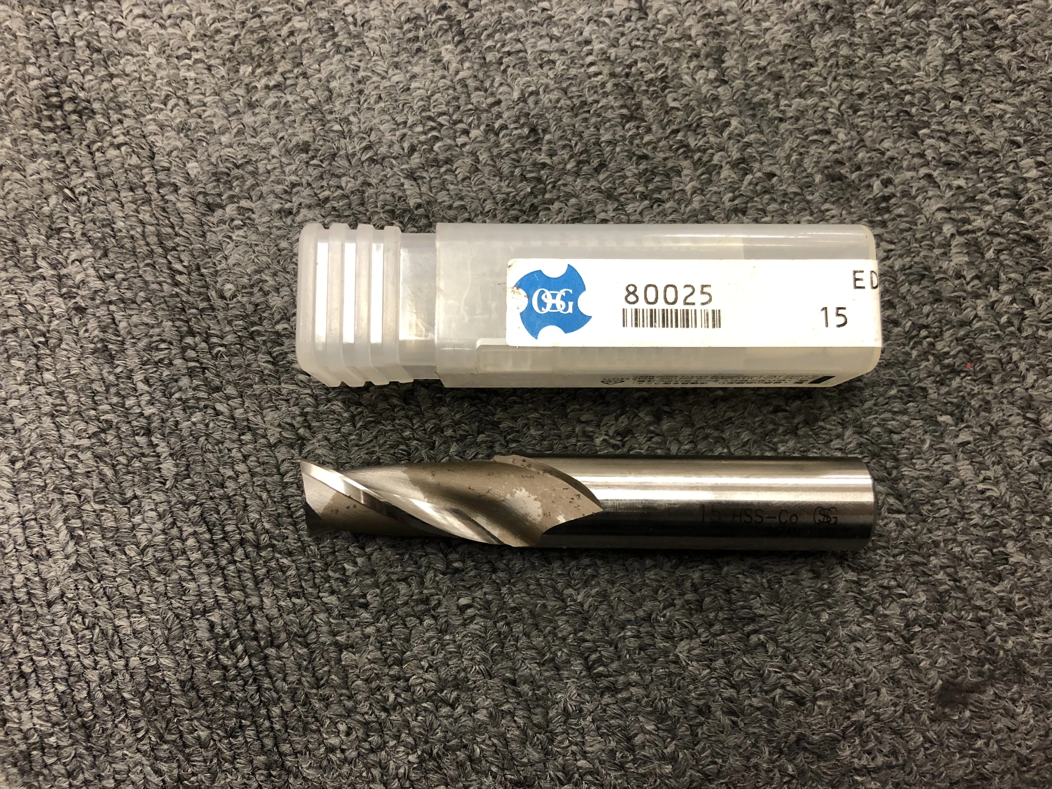OSG/オーエスジー エンドミル 15-Hss / OSG 2-Flute Square End Mill 15-Hss TR210208