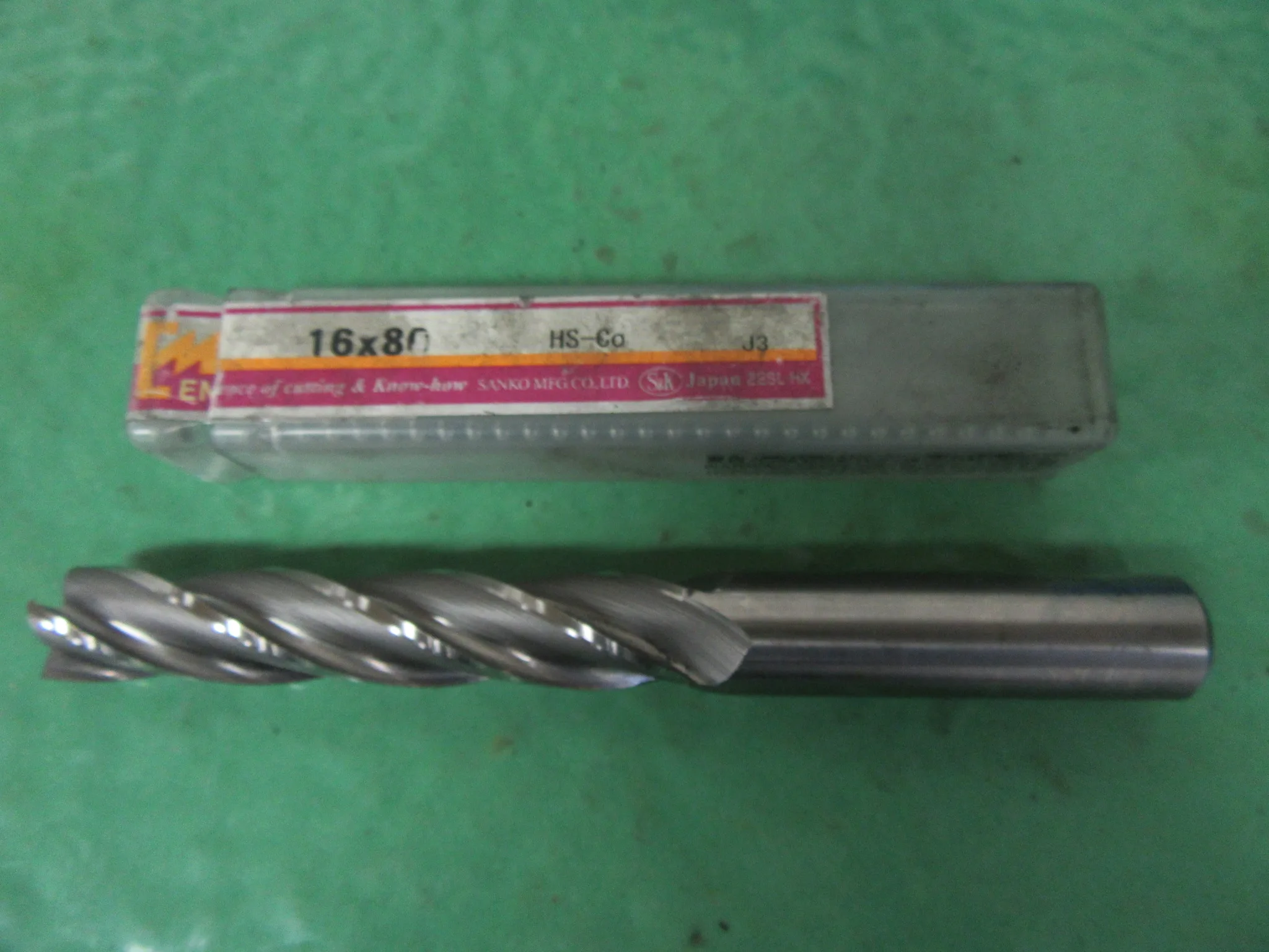 三興製作所 S&K エンドミル 16x80 / SANKO MFG 4-Flute Square End Mill 16x80 TR220021
