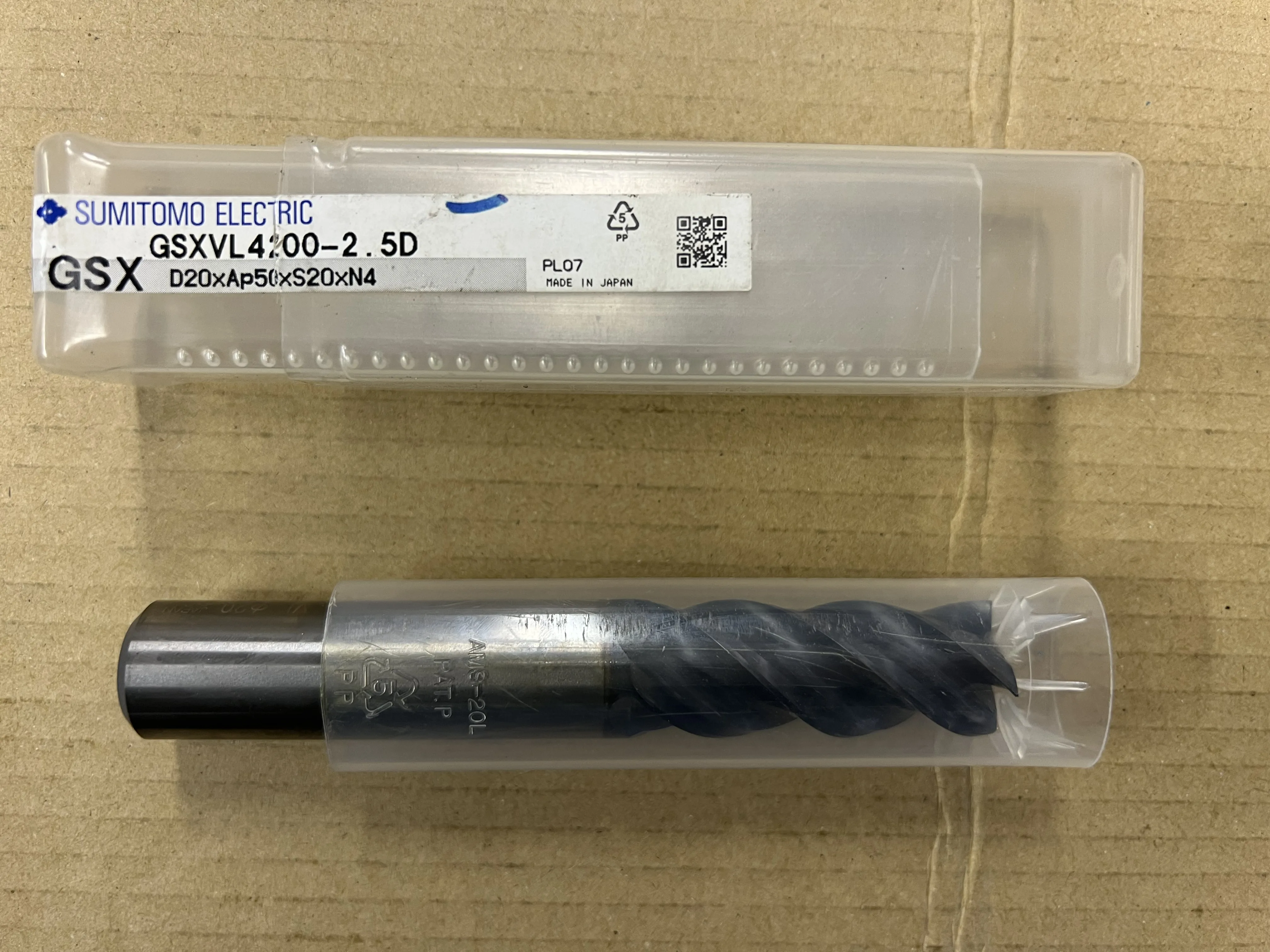 住友電工ハードメタル 防振エンドミル(4枚刃) GSXVL 4200-2.5D / SUMITOMO ELECTRIC HARDMETAL Anti-vibration End Mill (4-Flute) GSXVL 4200-2.5D TR220285