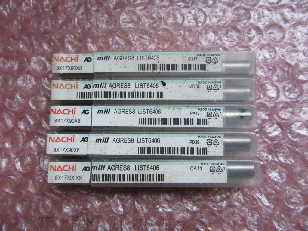 不二越 Nachi AGミル ラフィングショート5個 AGRES 8 / NACHI-FUJIKOSHI AG Mill Roughing End Mill Short (AGRES8) 5pcs AGRES 8 TR230047