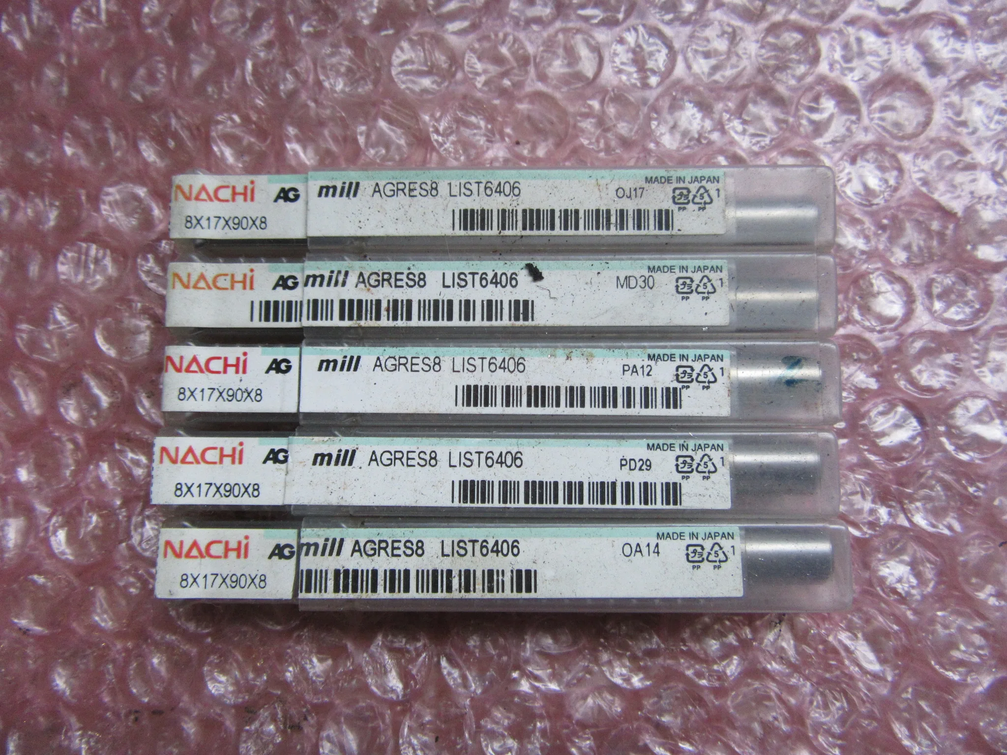 不二越 Nachi AGミル ラフィングショート5個 AGRES 8 / NACHI-FUJIKOSHI AG Mill Roughing End Mill Short (AGRES8) 5pcs AGRES 8 TR230047