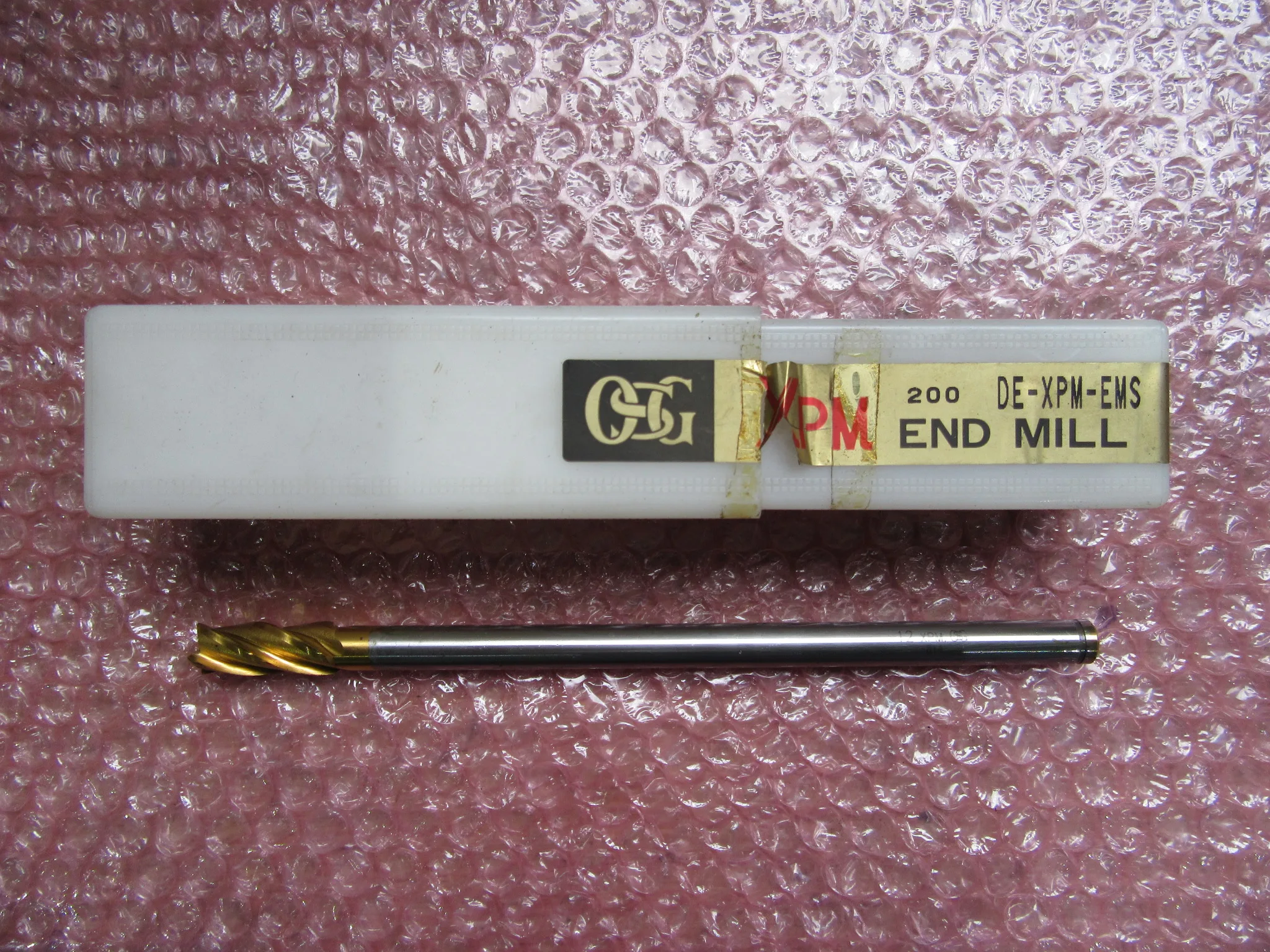 OSG/オーエスジー 4刃深彫り用ショート形 DE-XPM-EMS 12 XPM / OSG 4-Flute Square End Mill For Deep Contouring, Short Type 12 XPM TR230079