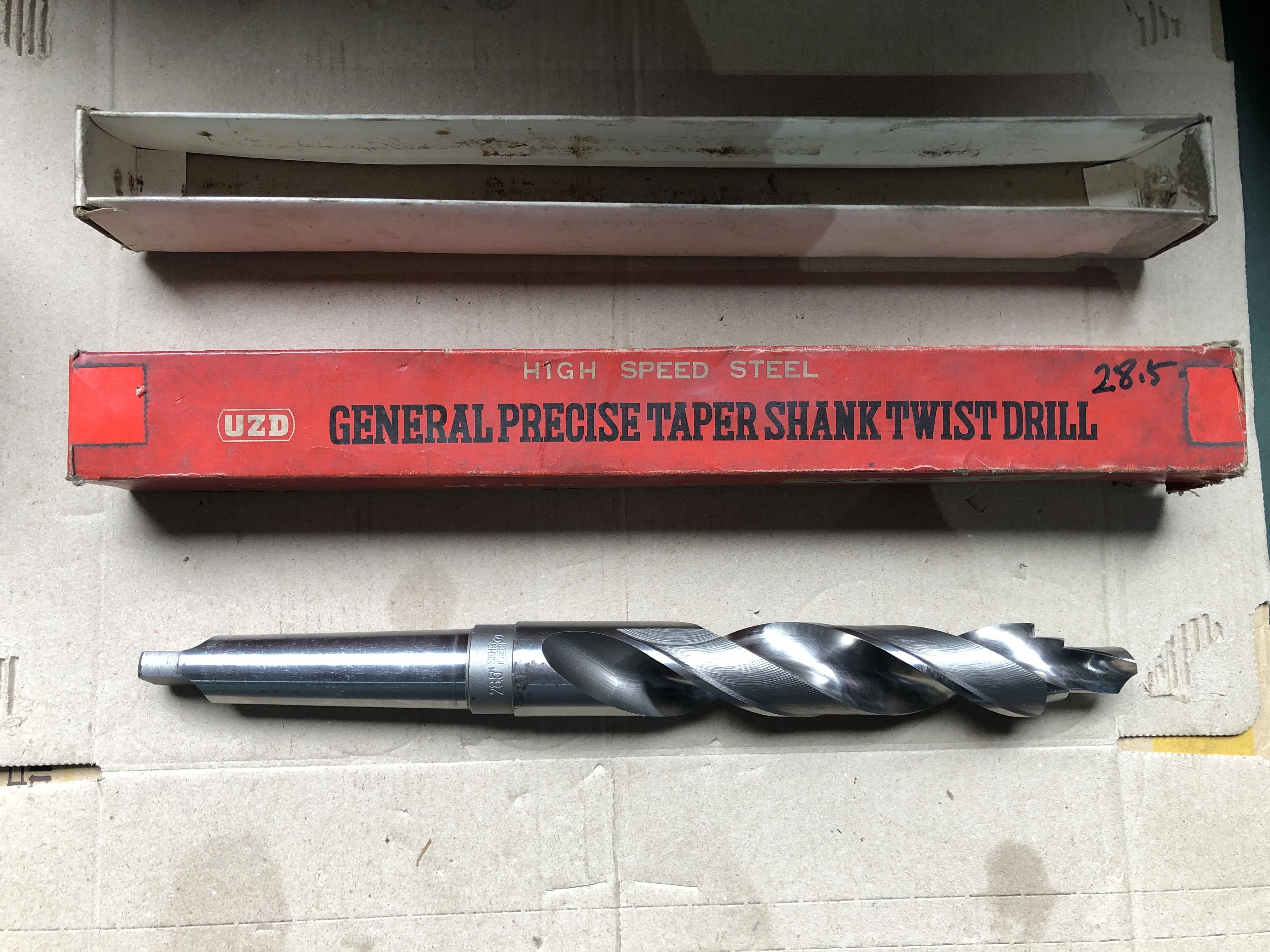 魚津製作所 UZD テーパシャンクツイストドリル φ28.5 SKH9 / UOZU MFG Taper Shank Twist Drill φ28.5 SKH9 TR230094