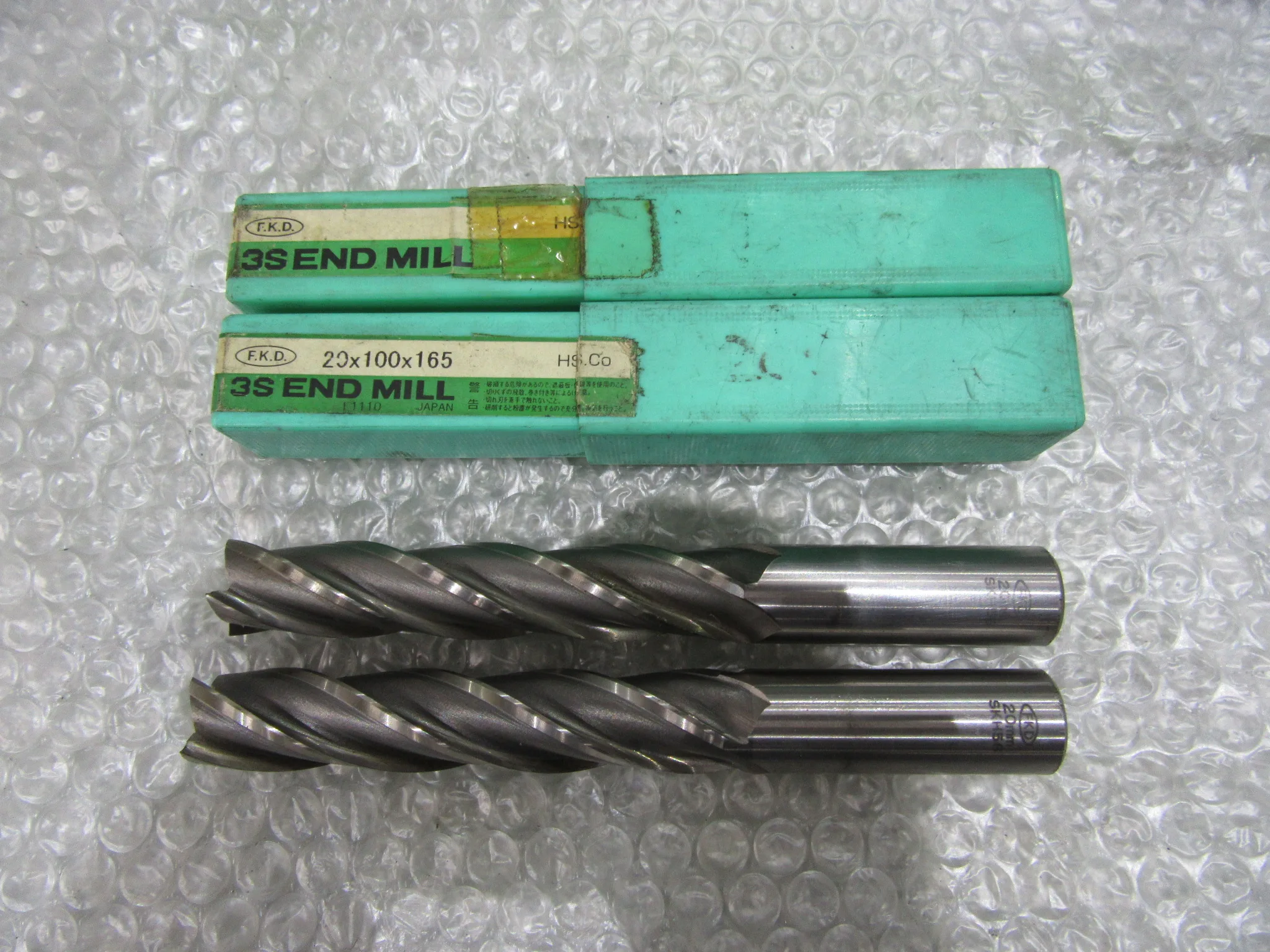 フクダ精工 FKD エンドミル 2個 / FUKUDA SEIKO (FKD) 4-Flute Square End Mill 2pcs 2個 TR230195