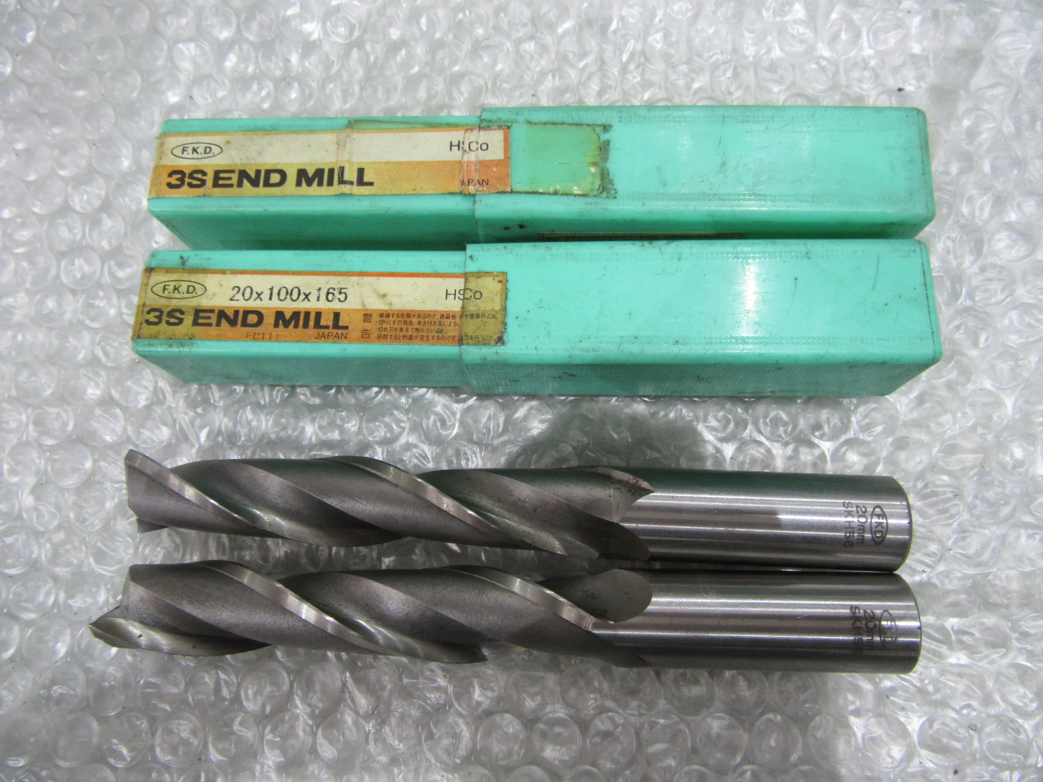 フクダ精工 FKD エンドミル 2個 / FUKUDA SEIKO (FKD) 2-Flute Long Square End Mill 2pcs 2個 TR230196