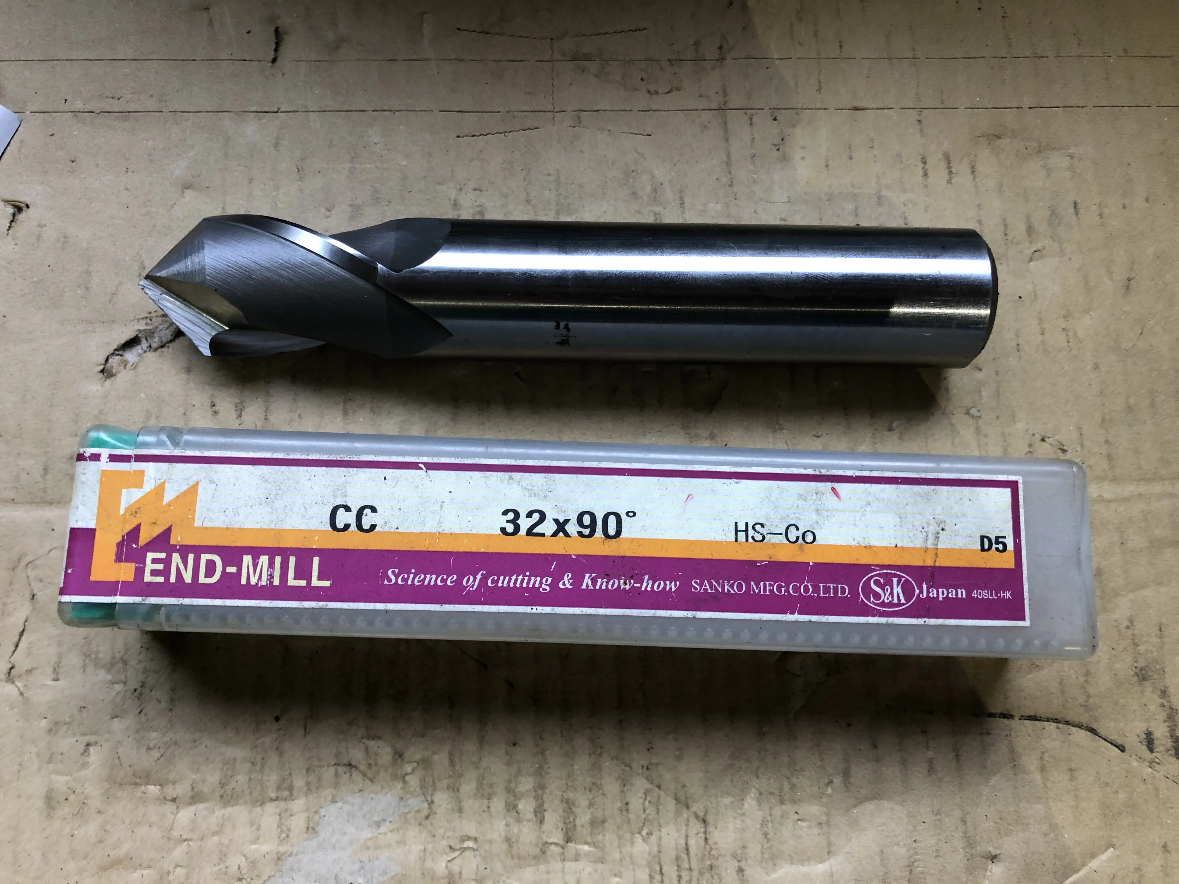 三興製作所 S&K エンドミル 32X90° / SANKO MFG Chamfering End Mill 32X90° TR230298