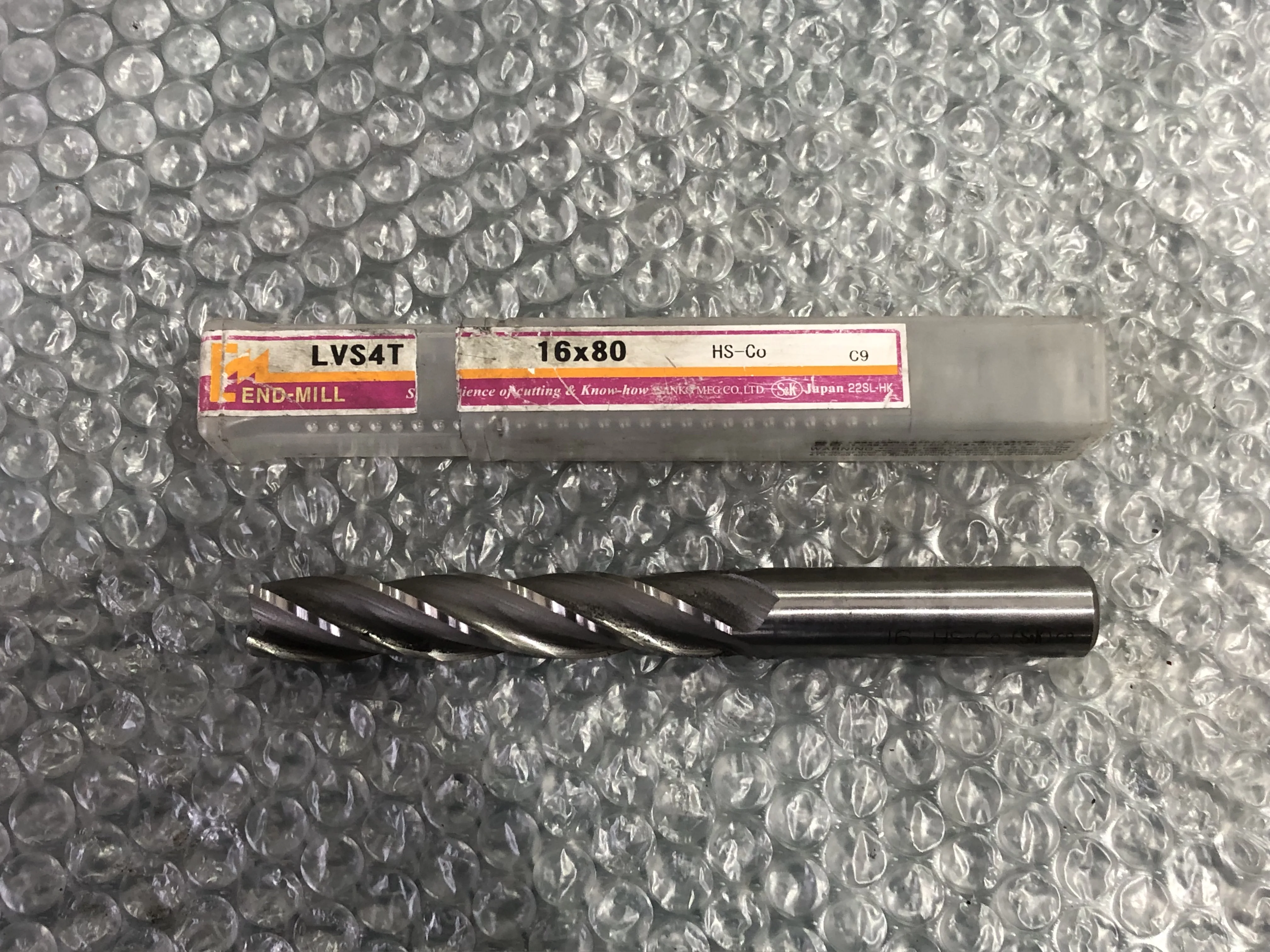 三興製作所 S&K 4枚刃/スクエア/エンドミル φ16ｘ80 LVS4T / SANKO MFG 4-Flute Square End Mill φ16ｘ80 LVS4T TR230346