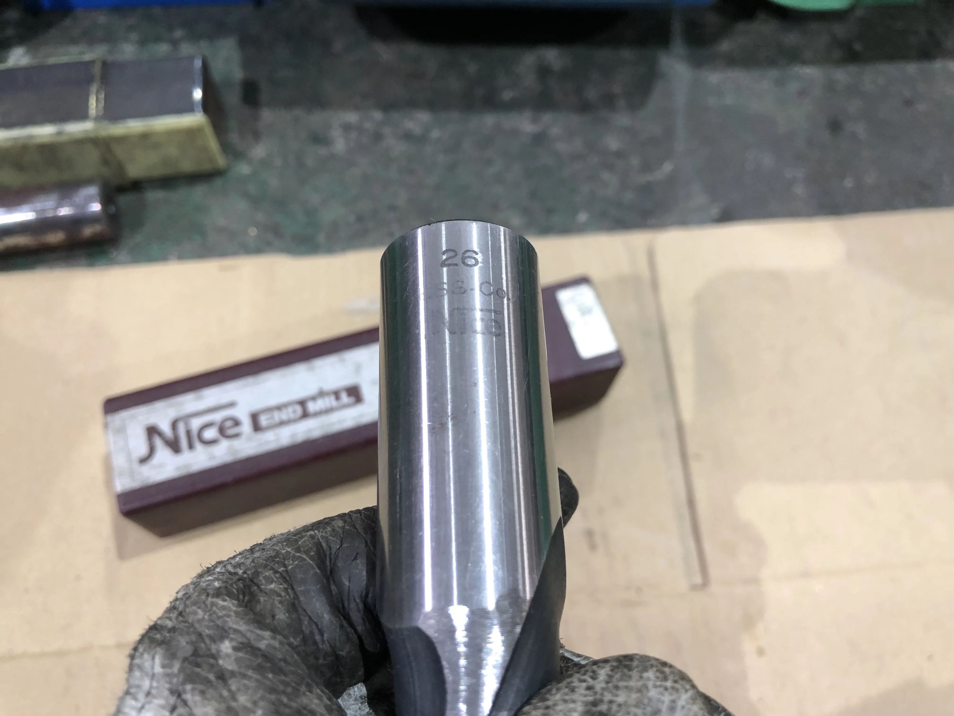 富士元工業/NICE CUT エンドミル 26 HSS-Co / FUJIGEN KOGYO 2-Flute Short Series Square End Mill 26 HSS-Co TR230395