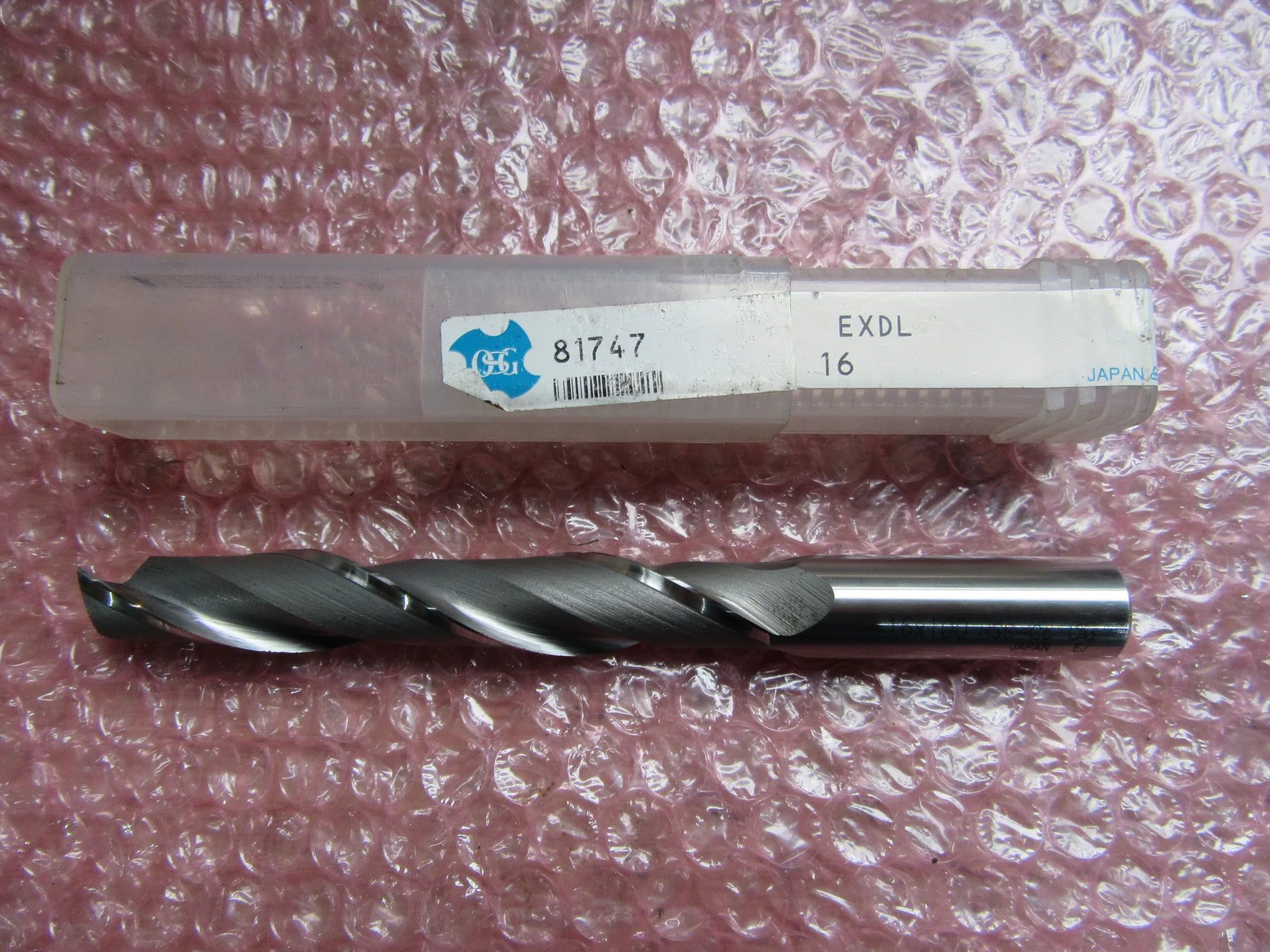 OSG/オーエスジー エンドミル 16ｘ100(81747 EXDL) / OSG 2-Flute Extra-Long Square End Mill 16ｘ100(81747 EXDL) TR230427