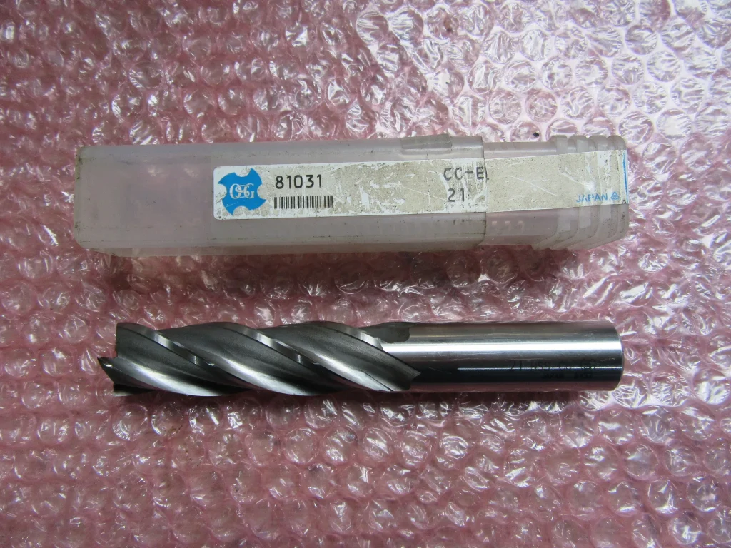 OSG/オーエスジー ハイスエンドミル 21Hss-Co(81031) / OSG 4-Flute Square End Mill 21Hss-Co(81031) TR230429