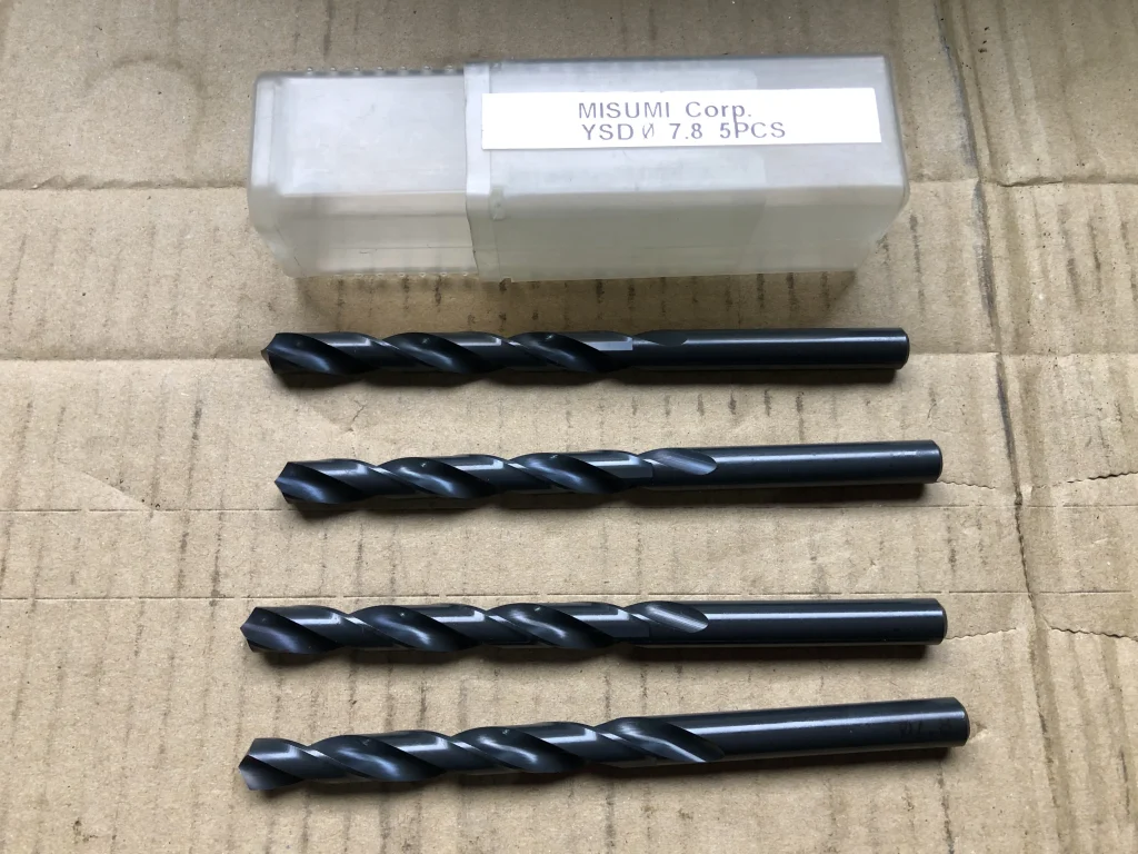 ミスミ/三住商事 ハイス鋼ドリル 4本 YSDφ7.8 / MISUMI CORP Straight Shank Drill 4pcs YSDφ7.8 TR230505