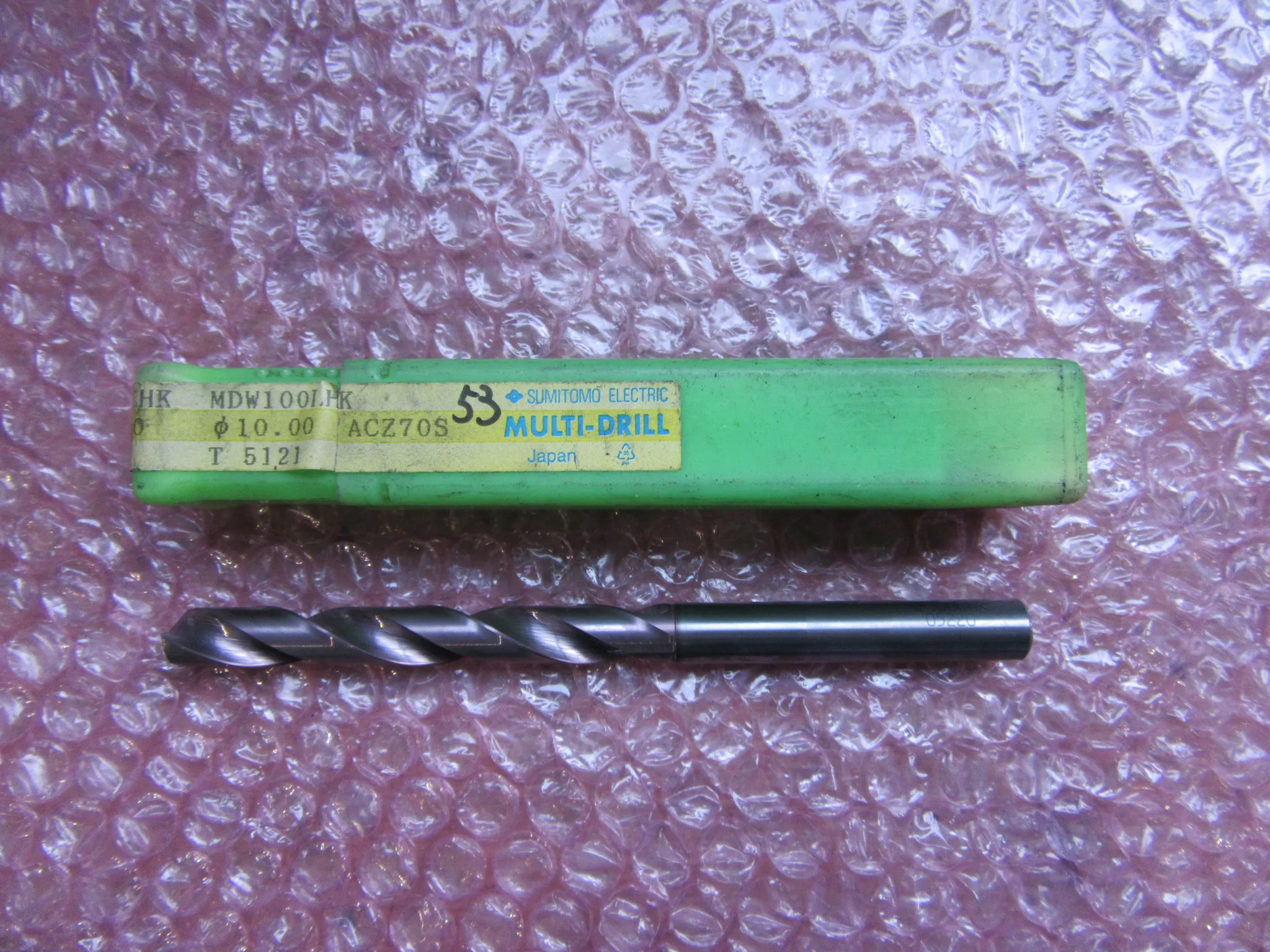 住友電工ハードメタル オイルホールドリル 100LHK φ10 / SUMITOMO ELECTRIC HARDMETAL 100LHK φ10 TR240009