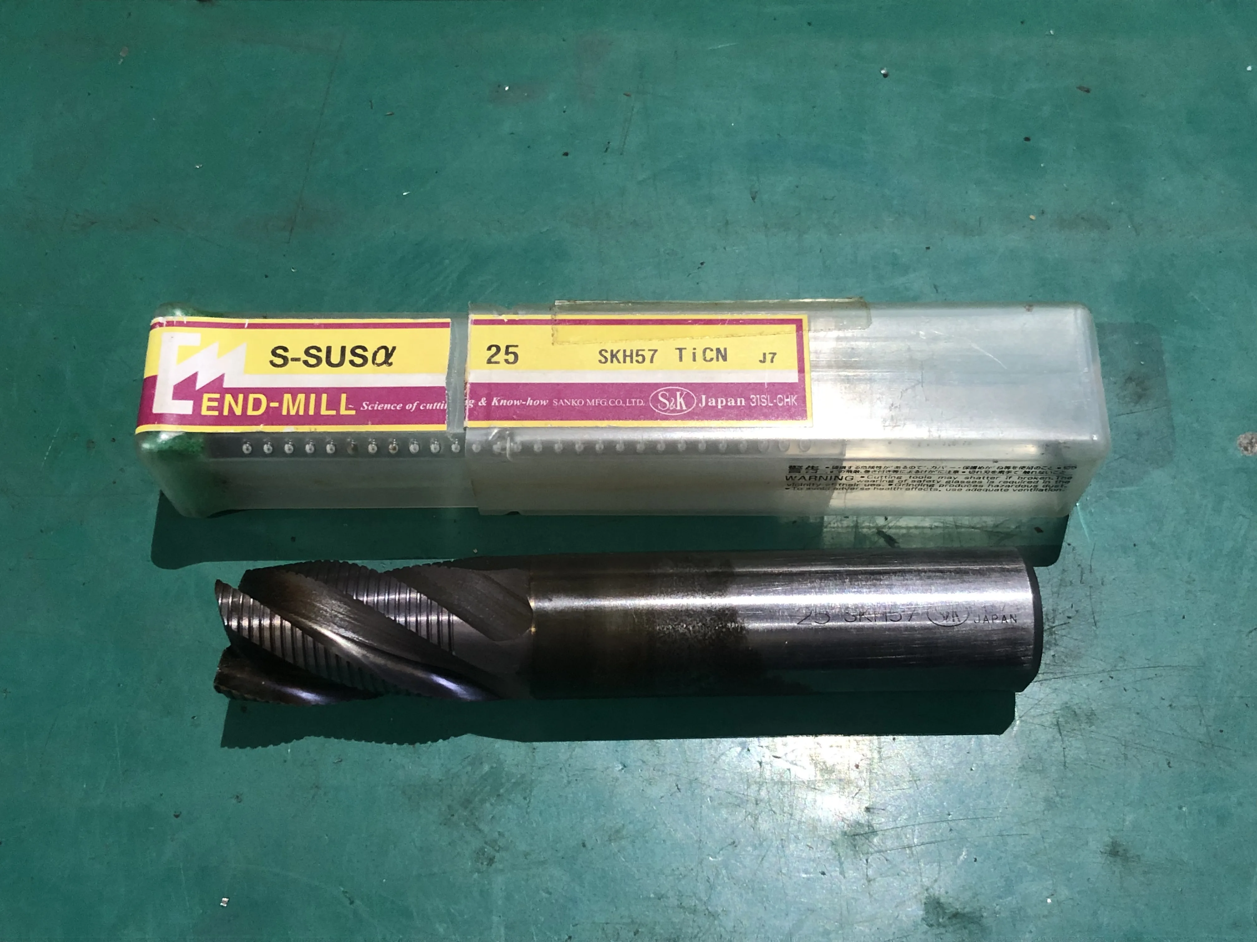 三興製作所 S&K 4枚刃/スクエア/エンドミル SKH57シリーズ φ25 / SANKO MFG SKH57シリーズ φ25 TR240200