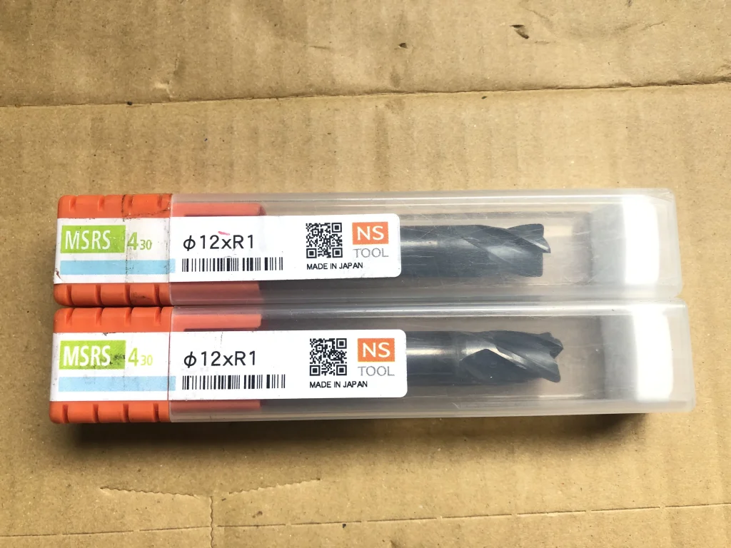 日進工具 NS ラジアスエンドミル2本 φ12xR1 MSRS430 / NS TOOL φ12xR1 MSRS430 TR240227