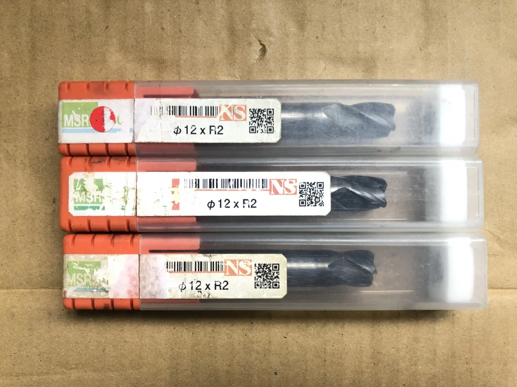 日進工具 NS ラジアスエンドミル3本 φ12xR2 MSRS430 / NS TOOL φ12xR2 MSRS430 TR240229