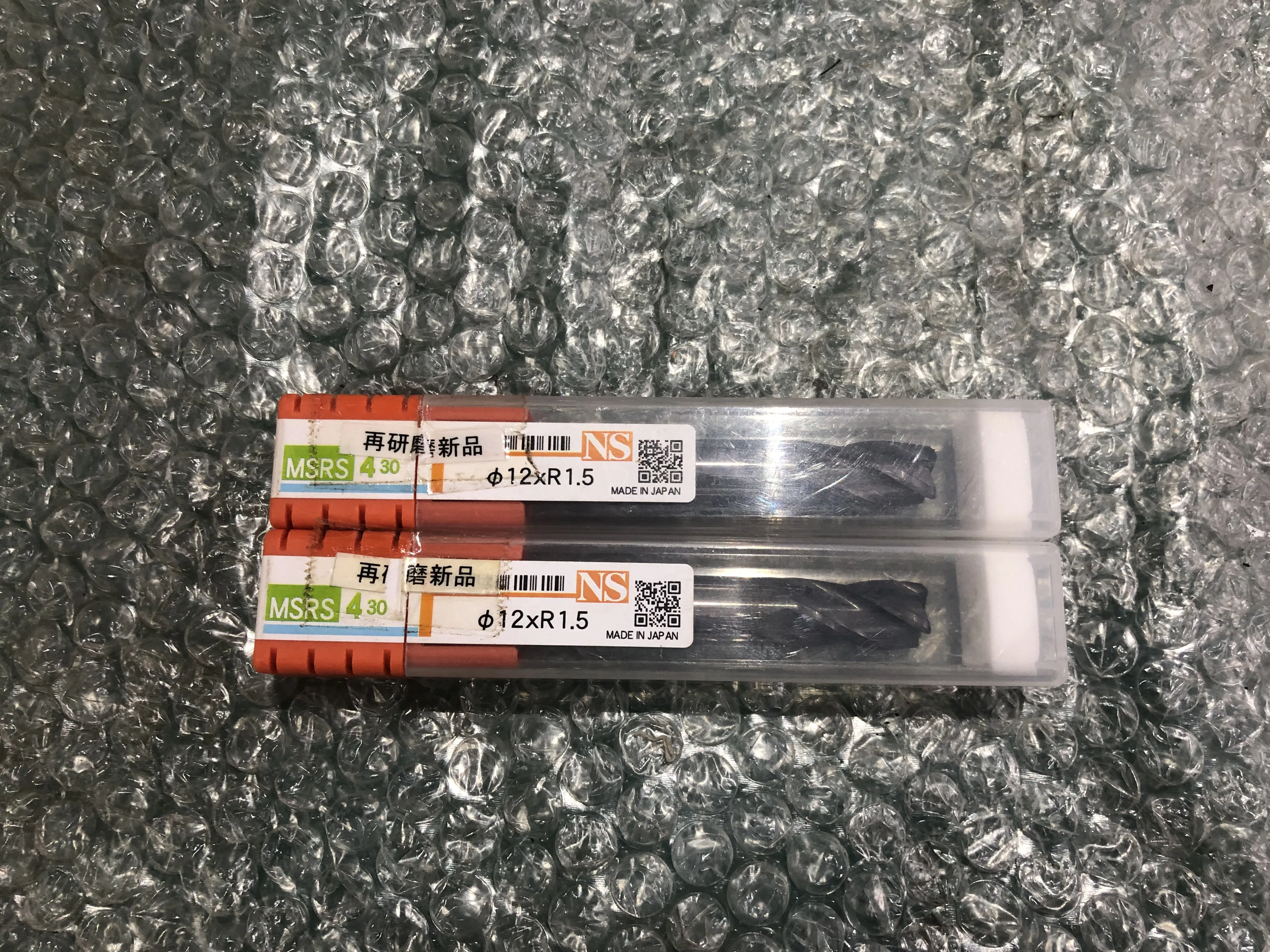 日進工具 NS 4枚刃ラジアスエンドミル φ12ｘR1.5（2本） / NS TOOL φ12ｘR1.5（2本） TR250091