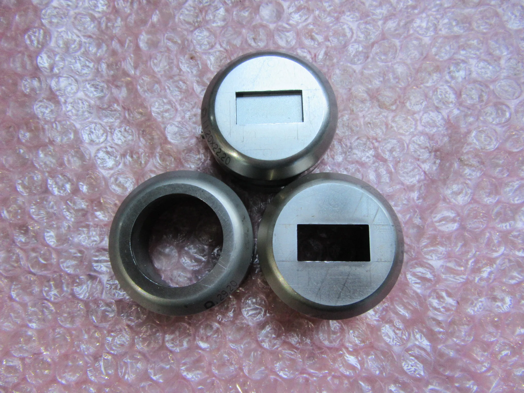 アマダ タレパン金型（ダイ）3個 ①29.20②11.20ｘ22.20③11.4ｘ22.4 / AMADA Turret Punch Die 3pcs ①29.20②11.20ｘ22.20③11.4ｘ22.4 TS230136