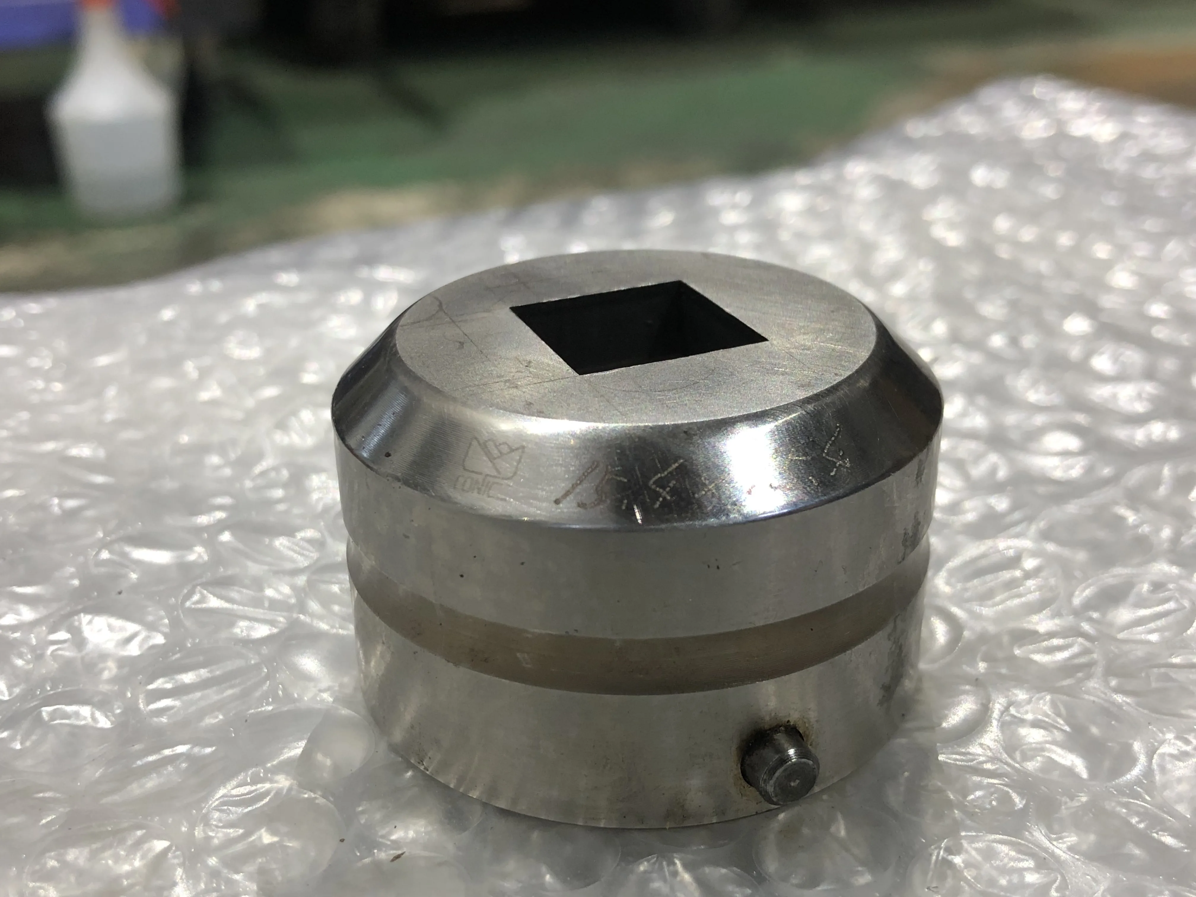 コニック タレパン金型（ダイ）3個 ①15.4x15.4 ②.14.4x14.4 ③6x20/C=0.4 / CONIC Turret Punch Die 3pcs ①15.4x15.4 ②.14.4x14.4 ③6x20/C=0.4 TS230215