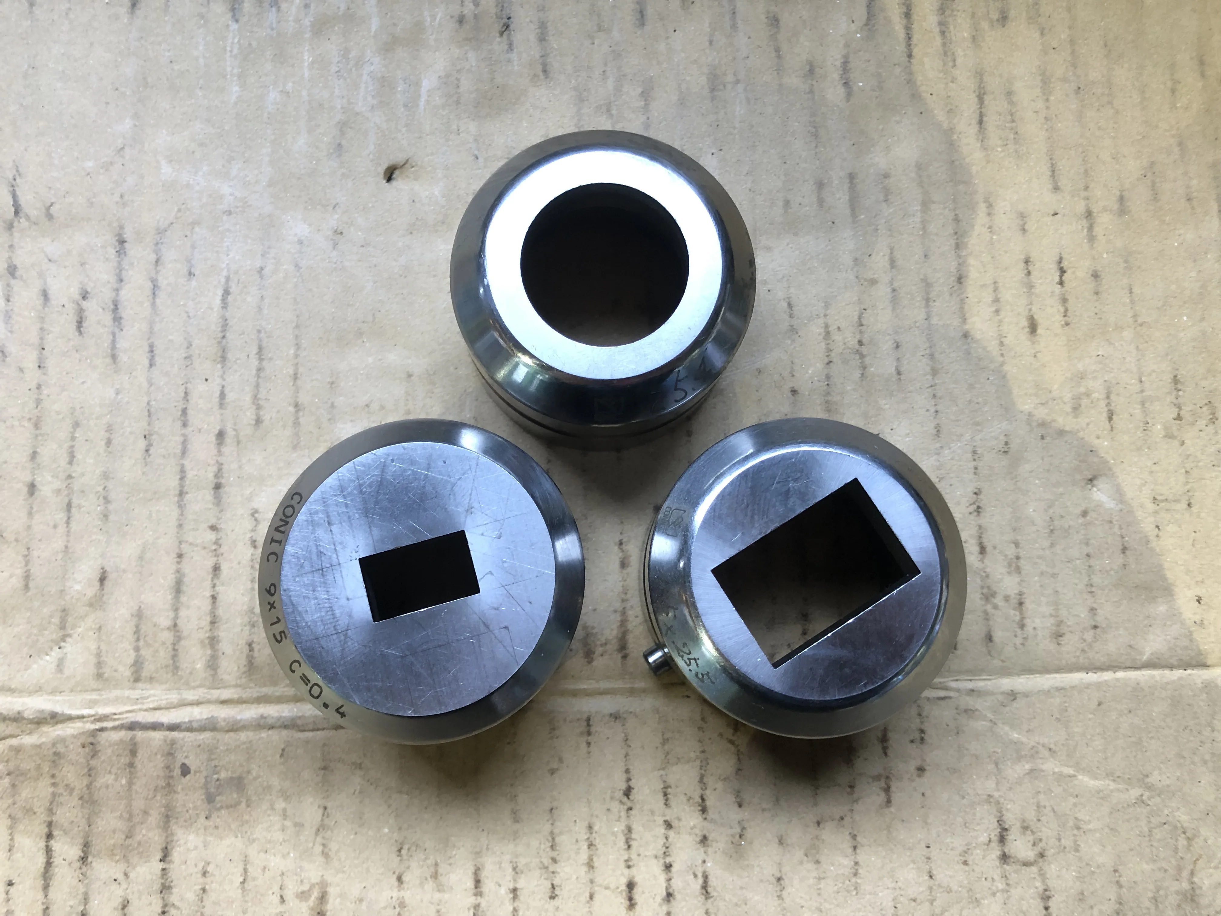 コニック タレパン金型（ダイ）3個 / CONIC Turret Punch Die 3pcs TS230217