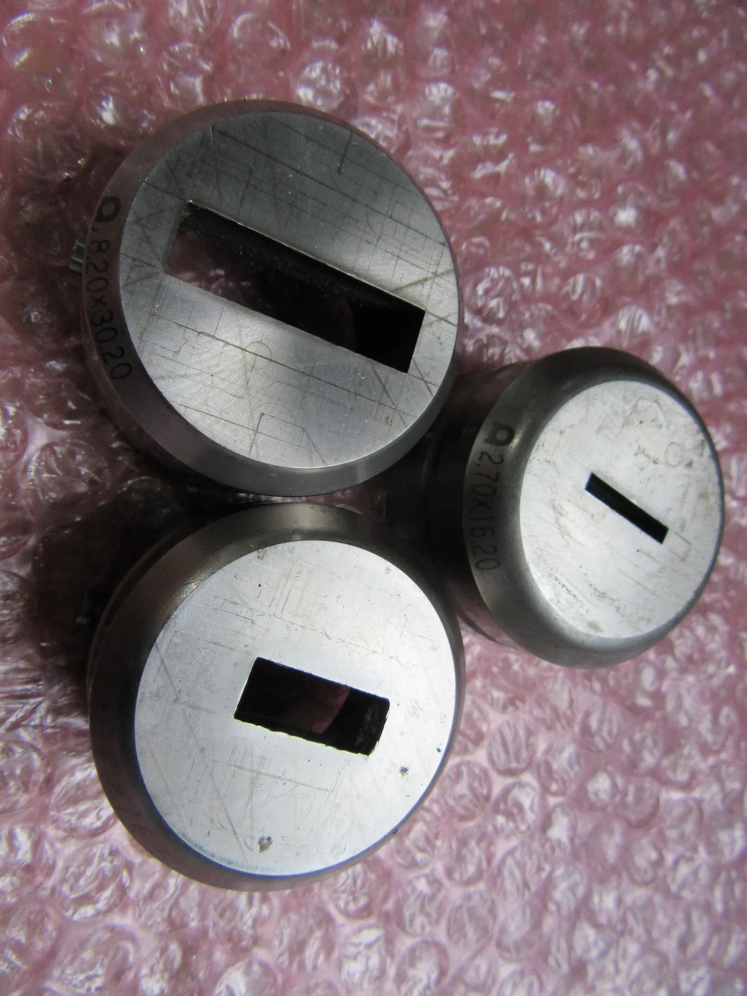 アマダ タレパン金型（ダイ） ①2.7ｘ16.20②7.2Ｘ16.2③8.20ｘ30.20 / AMADA Turret Punch Die ①2.7ｘ16.20②7.2Ｘ16.2③8.20ｘ30.20 TS230255