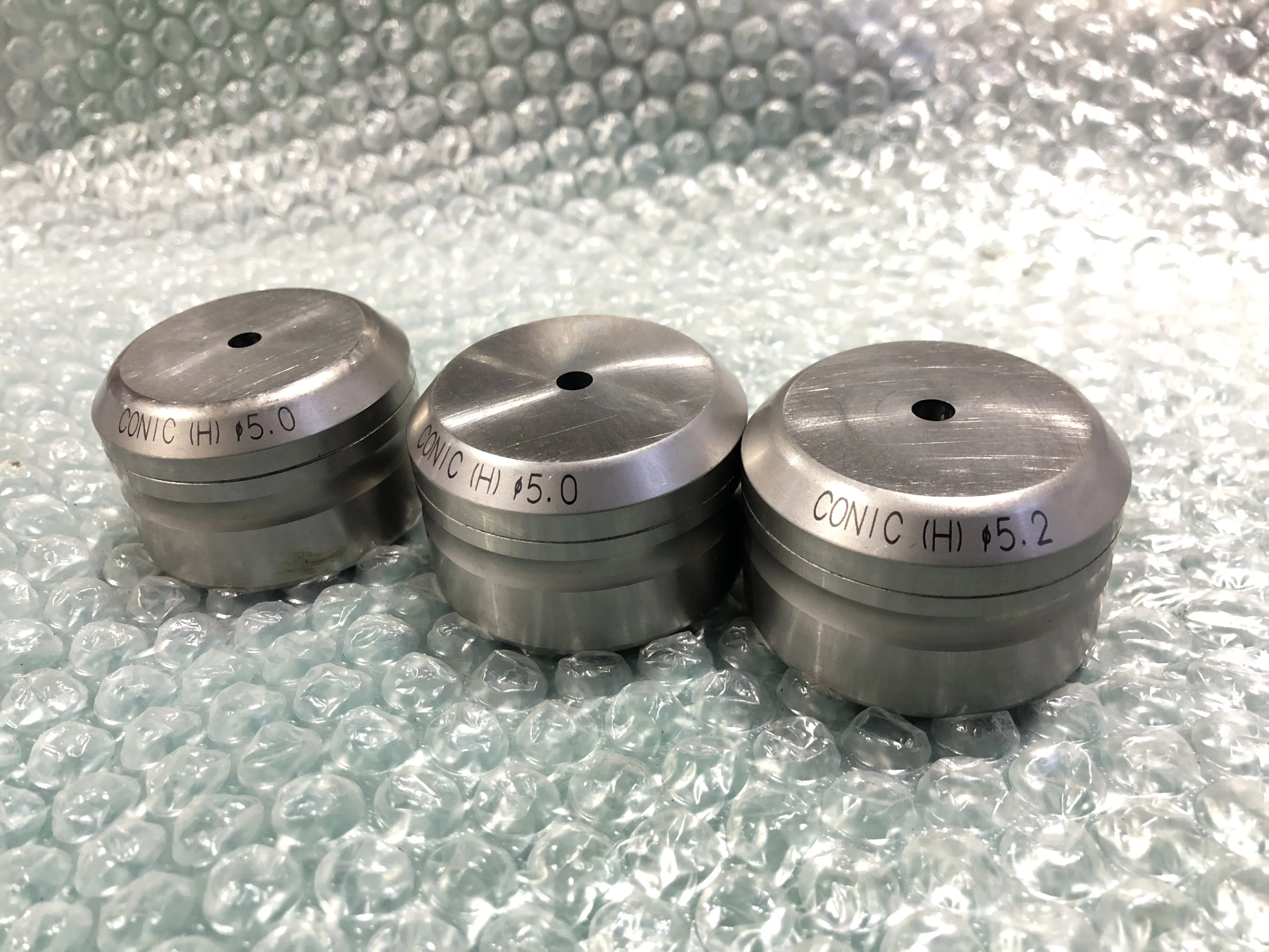 コニック タレパン金型 ダイ 3個 φ5.0（2個）、φ5.2（1個） / CONIC φ5.0（2個）、φ5.2（1個） TS240009